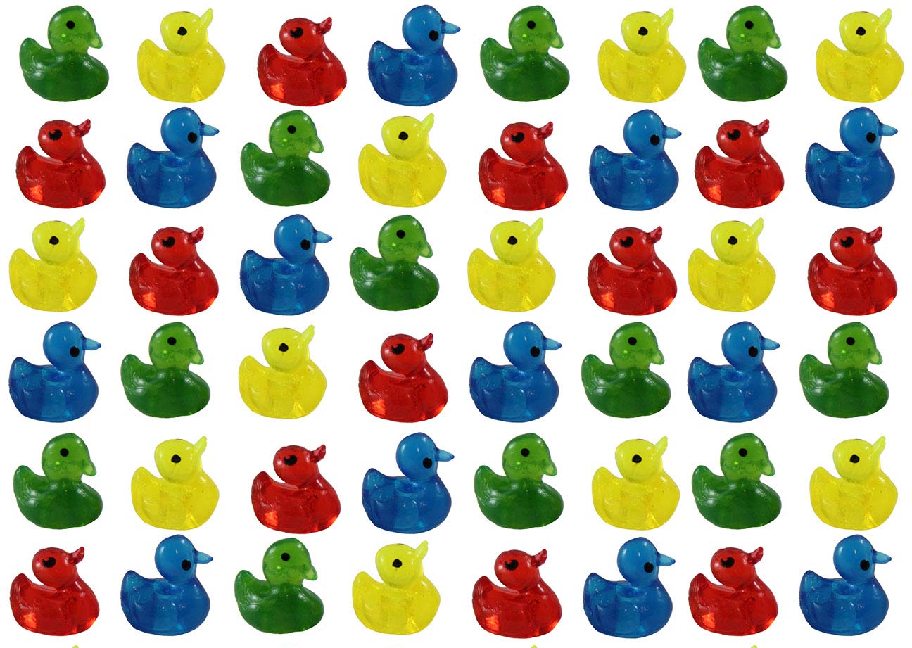 48 Pack Tiny Sticky Duck Toys - Easter Egg Hunt Fillers, Party Favors & Novelty Sticky Balls for Kids - Fun Sensory Play & Easter Basket Stuffers (4 Dozen) - Perfect for Classroom Rewards, Birthday Parties & Easter Celebrations