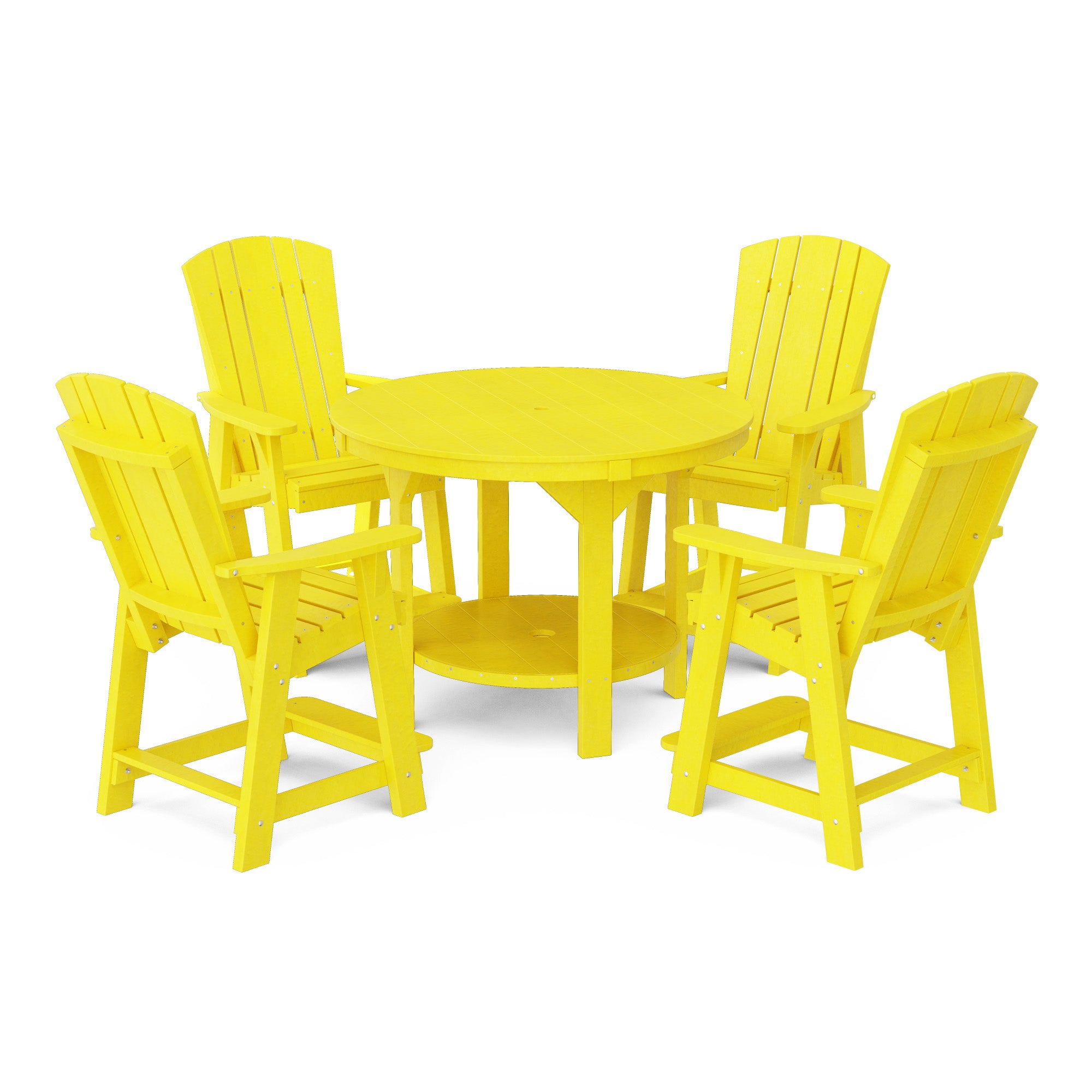 Heritage 5-Piece 48-Inch Pub Counter Height Dining Set - Perfect for Kitchen Islands, Breakfast Bars & Small Space Entertaining
