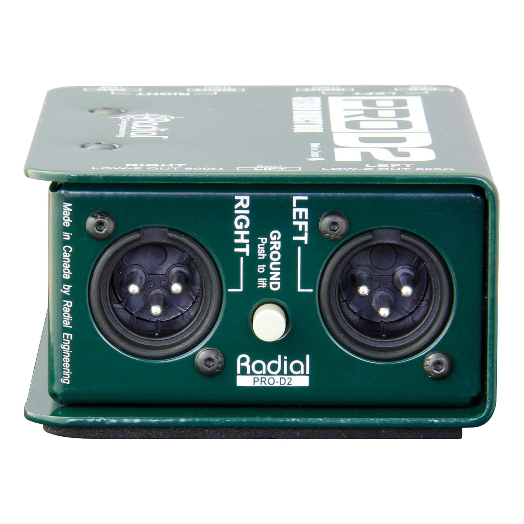 Radial Engineering ProD2 Passive Direct Box Bundle with Samson SR350 Professional Studio Headphones - Perfect for Live Performances & Recording Studios