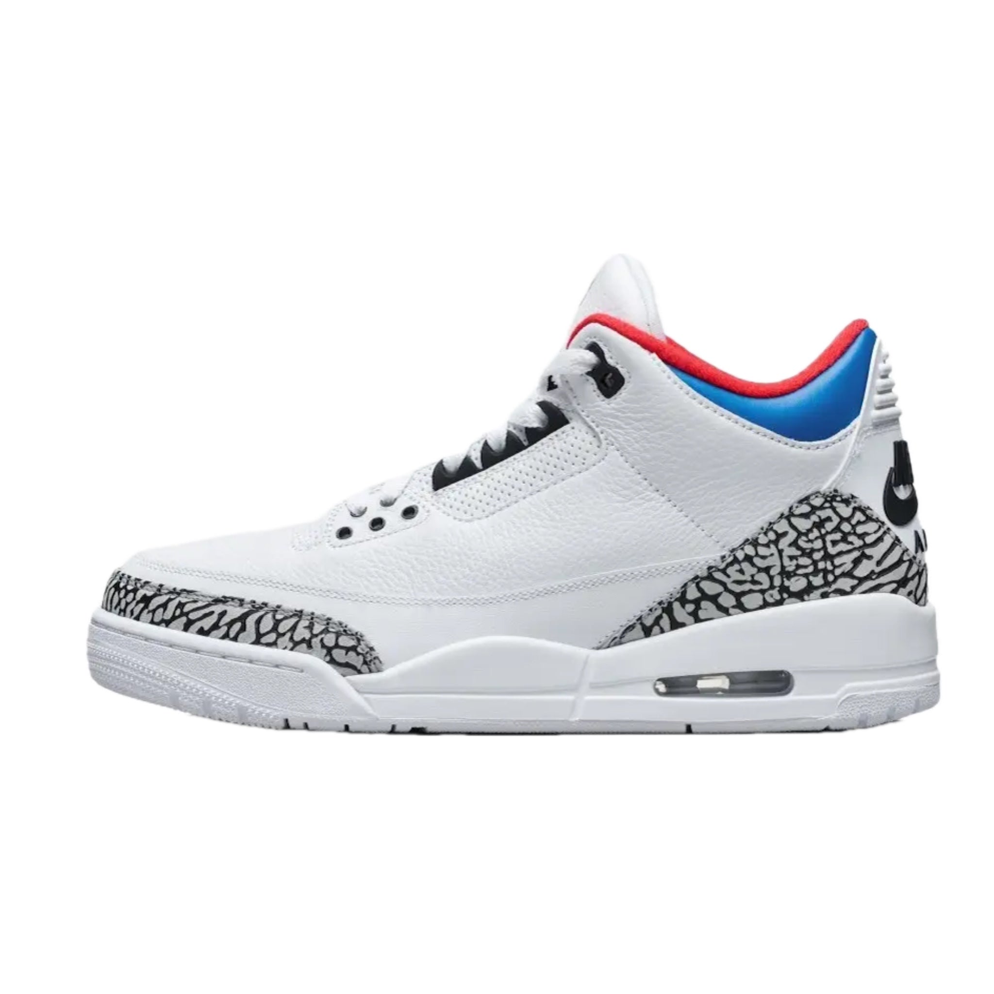 Air Jordan 3 Retro Seoul White Soar Atom Red Sneakers - Men's Basketball Shoes for Streetwear & Casual Outfits