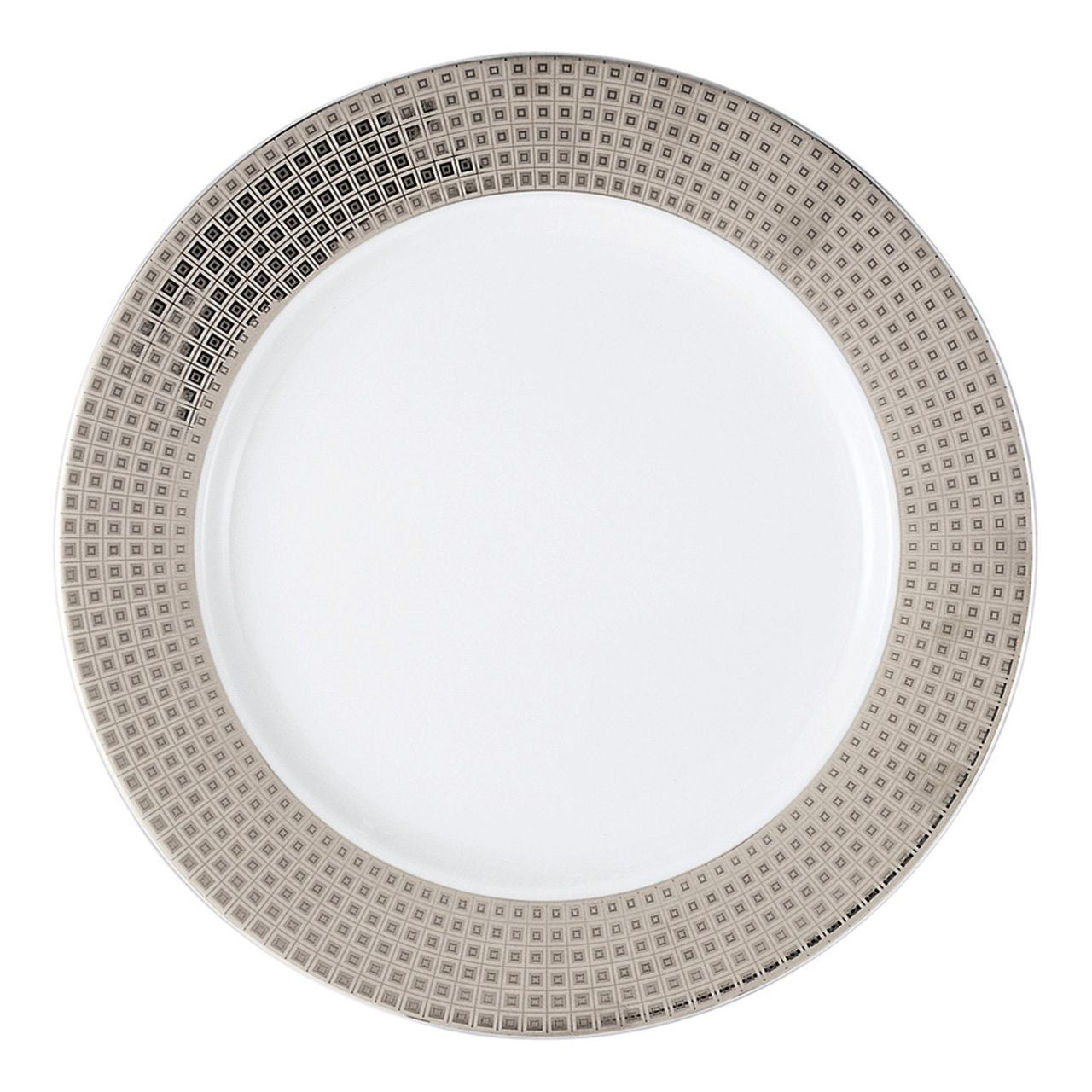 Athena Platinum Service Plate - Elegant Dinnerware Set for Fine Dining, Weddings & Special Occasions - Premium Quality Porcelain Plates for Restaurants, Catering & Home Entertaining