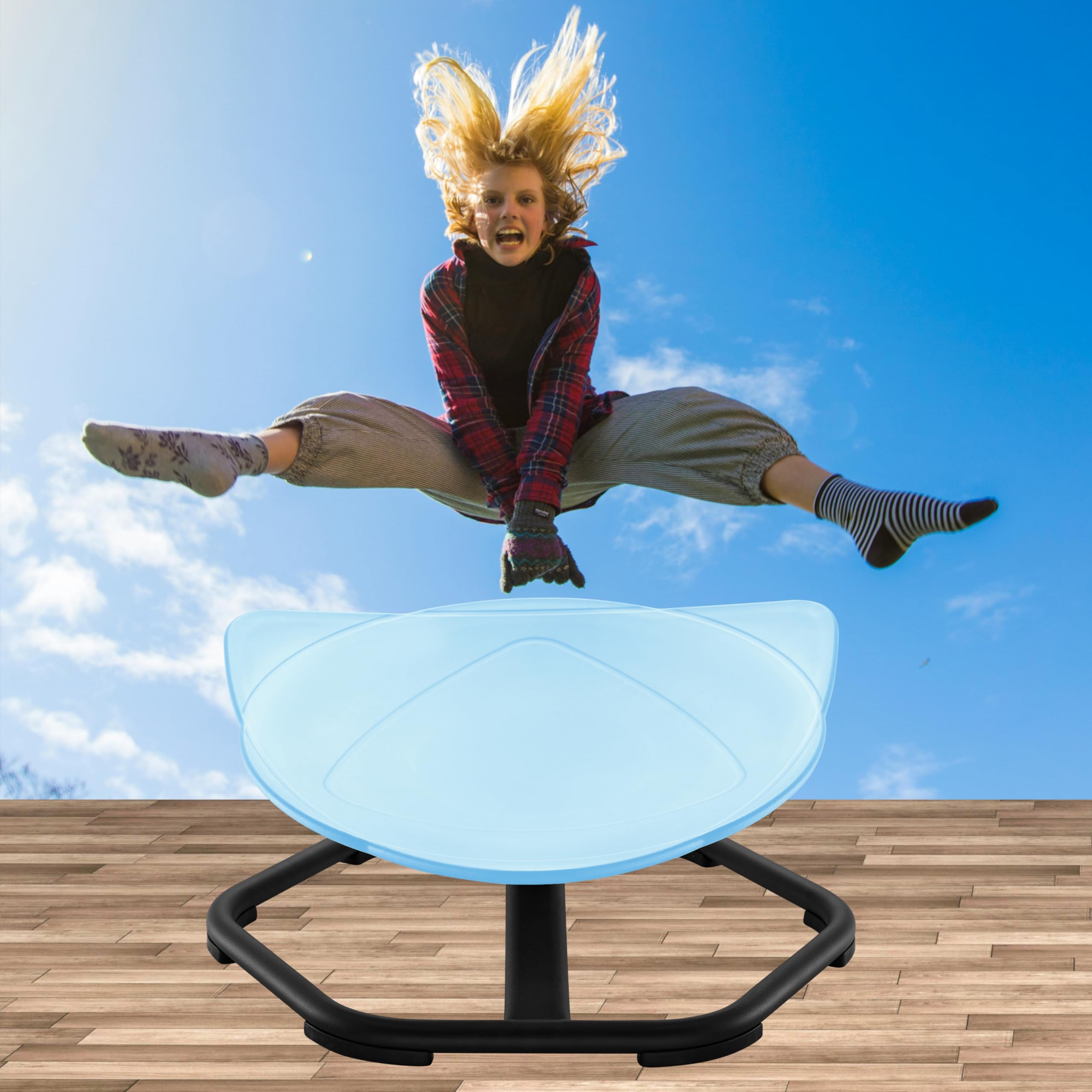 Spinning Sensory Chair for Kids - ADHD & Autism Therapy Tool, Captain America Inspired Sensory Toy for Play & Relaxation - Perfect for Home, Classroom & Sensory Rooms