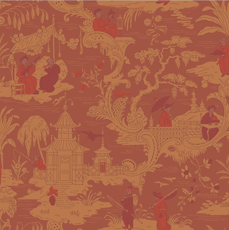 100/8041 | Cole and Son Chinese Toile Wallpaper - Vintage Floral Design for Living Room, Bedroom & Dining Room Decor