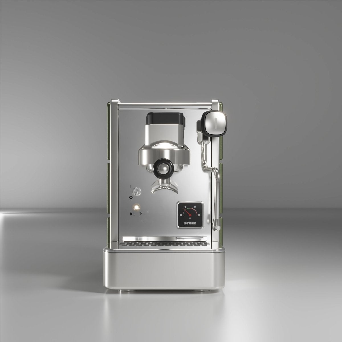 Premium Stone Espresso Machine in Mine Green - Compact & Durable for Home Baristas & Coffee Lovers - Perfect for Kitchens, Offices & Small Spaces