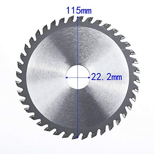 4.5 Inch 40-Tooth Carbide Circular Saw Blade - 115mm Wood Cutting Disc for Angle Grinder | Perfect for DIY Projects, Woodworking, and Carpentry