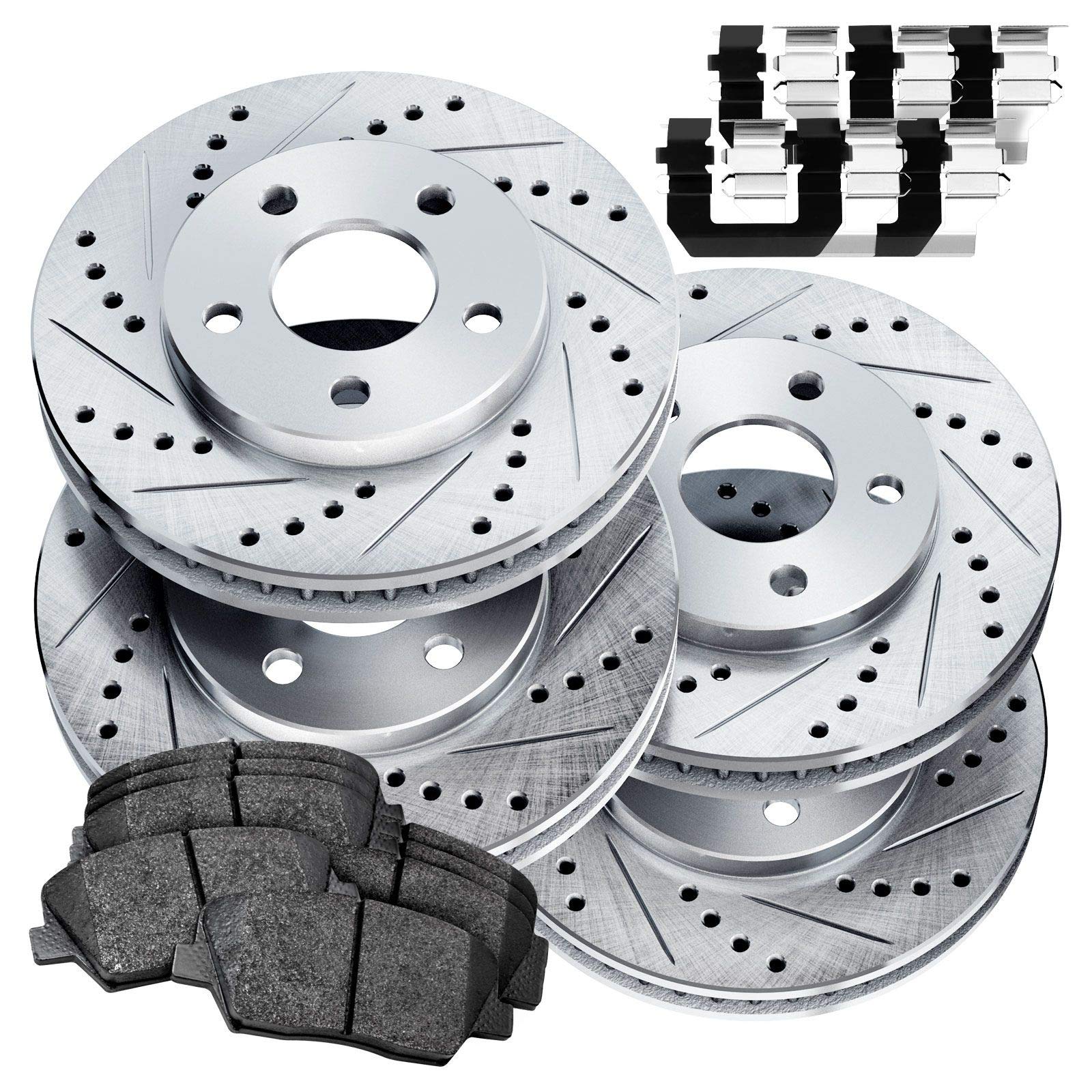 High-Performance Power Sport Front & Rear Brake Kit - Ceramic Brake Pads & Rotors for 2017-2020 Acura MDX | Durable Braking System for Smooth Stops & Enhanced Safety | Perfect for Daily Commute, Highway Driving & Off-Road Adventures