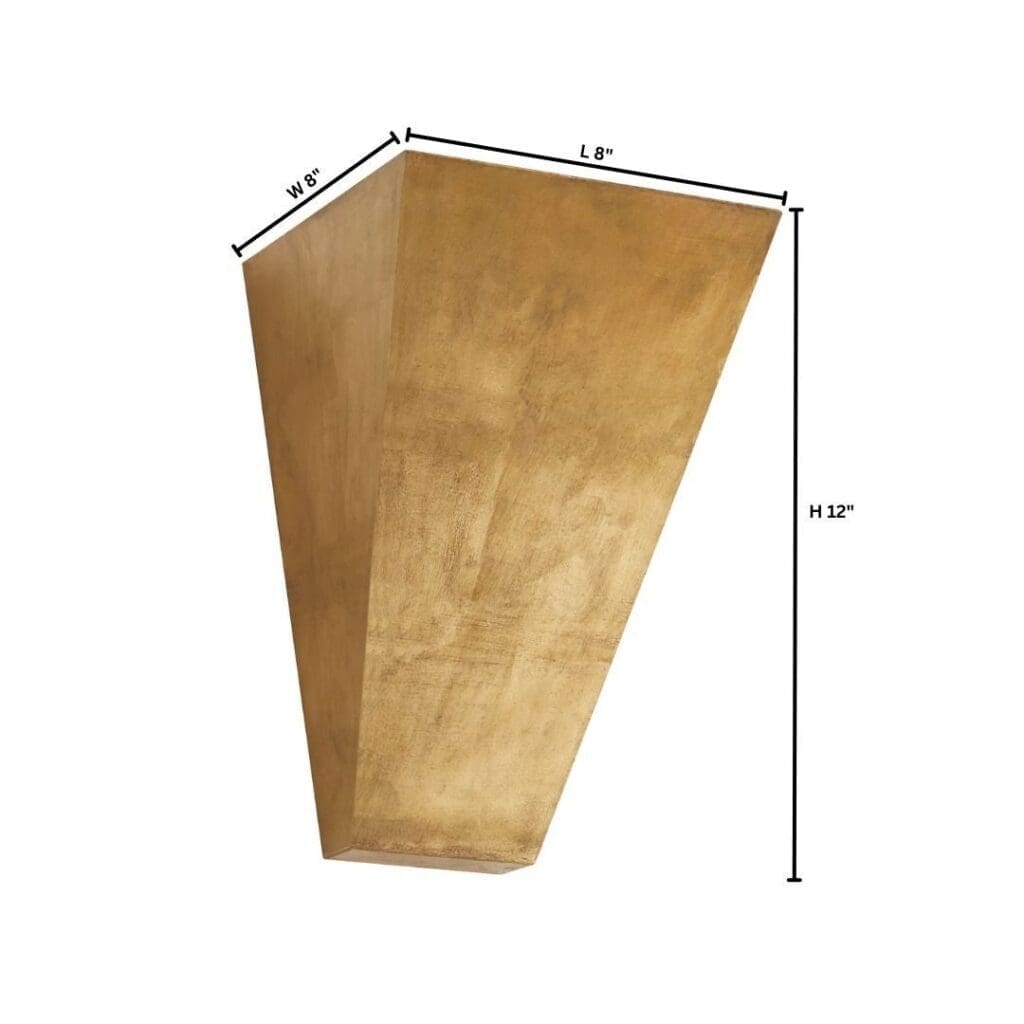 Cyan Design 11708 Doro Large Gold Leaf Wall Shelf - Elegant Decorative Shelf for Living Room, Bedroom, or Entryway Display