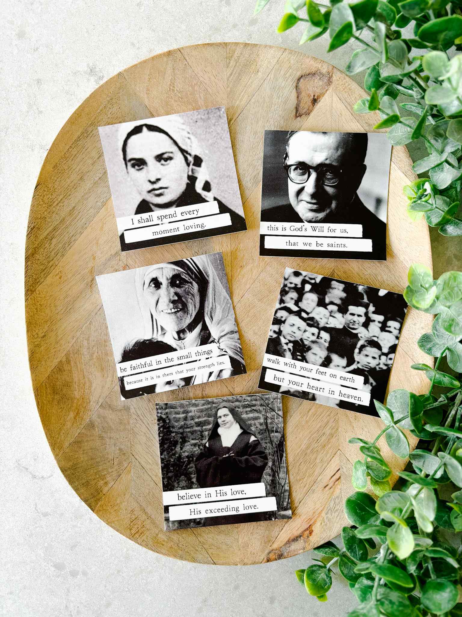 Cloud of Witnesses Saint Cling Affirmations - Inspirational Christian Wall Decals for Home & Church Decor