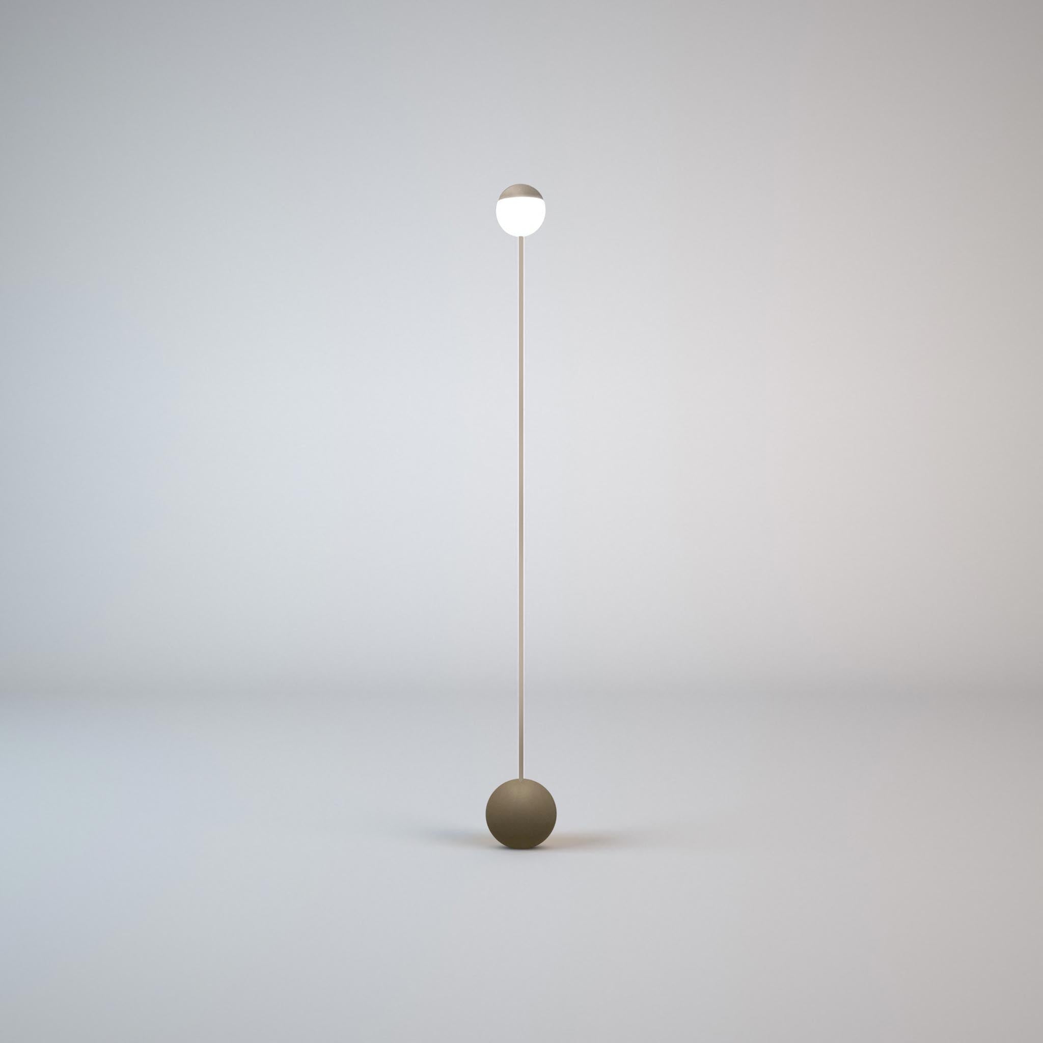 MADE BY PEN Sway Floor Lamp in Warm Grey - Modern Adjustable Standing Light for Living Room, Bedroom, or Office Decor