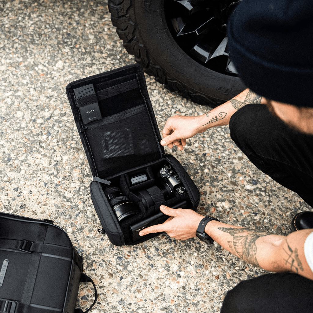 Grid Camera Cube - Waterproof Travel Camera Storage Case for DSLR & Mirrorless Cameras - Perfect for Hiking, Camping & Outdoor Photography