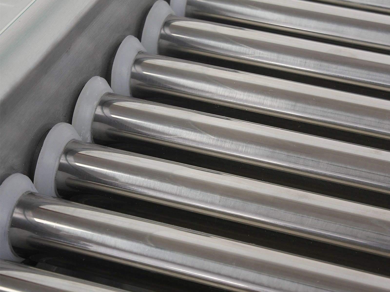 Commercial 18 Hot Dog Roller Grill Machine with Cover - 7 Stainless Steel Rollers for Hotdogs, Sausages & More - Perfect for Restaurants, Food Trucks & Concession Stands