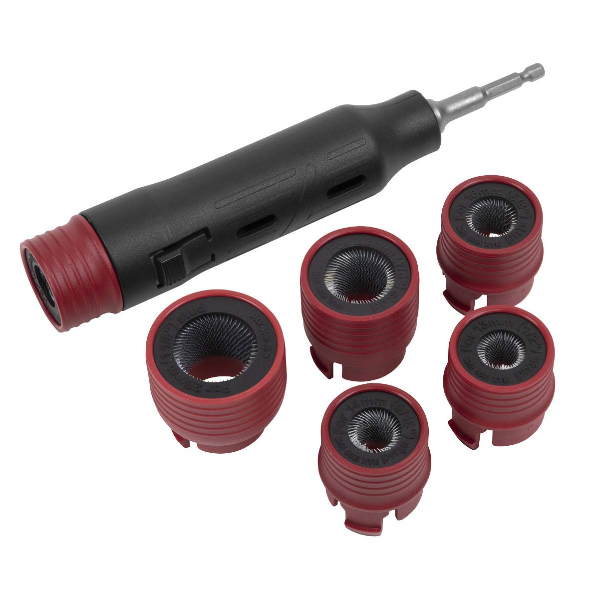 Sealey VS8003 Wheel Stud Cleaning Tool Kit - Professional Automotive Brake & Lug Nut Cleaner for DIY & Mechanics - Perfect for Car Maintenance, Brake Service & Wheel Repair