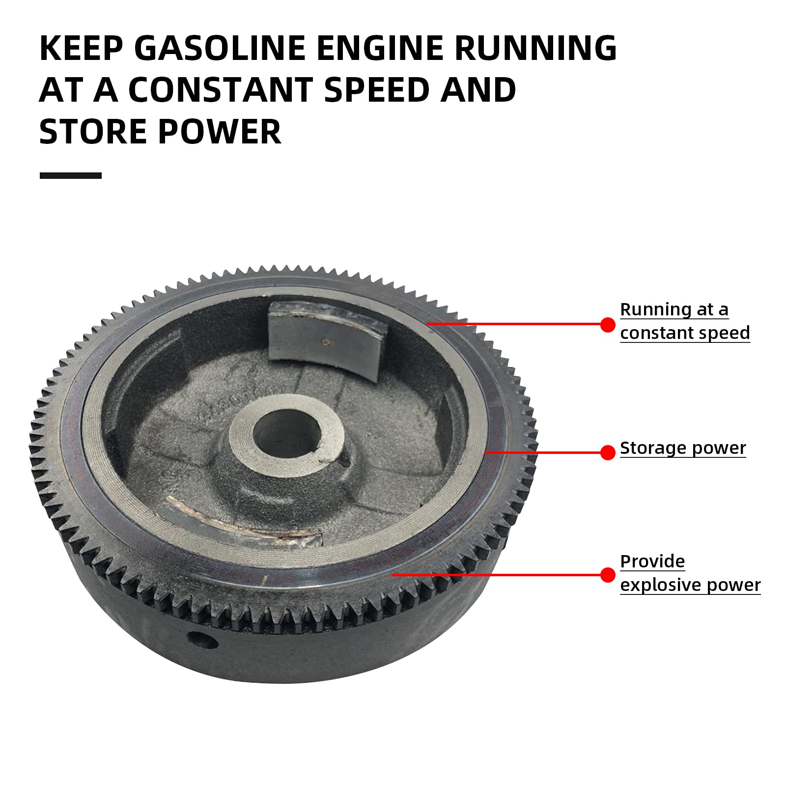 Electric Start Conversion Kit for Honda GX160 GX200 5.5HP 6.5HP Engines - Starter Motor, Flywheel, Key Switch, Ignition Coil & Fan Cover - Perfect for Small Engine Repairs and DIY Upgrades