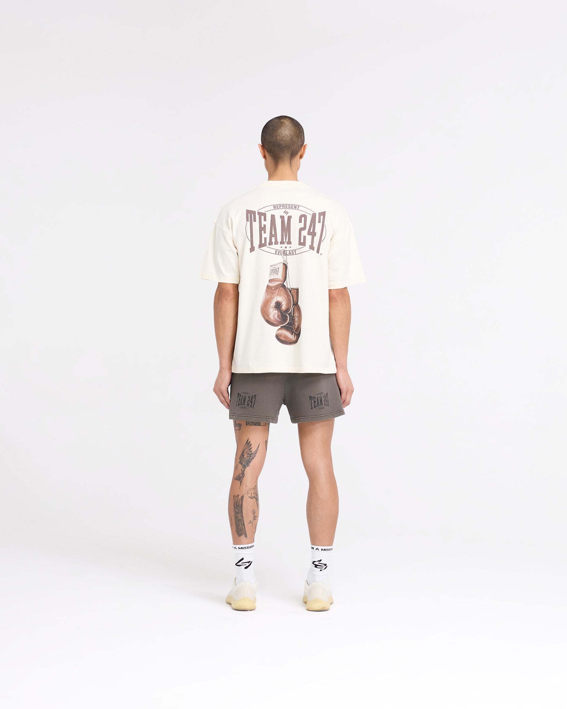Everlast Training Camp T-Shirt - 247 Series - Antique White - Comfortable Workout & Gym Apparel for Men & Women
