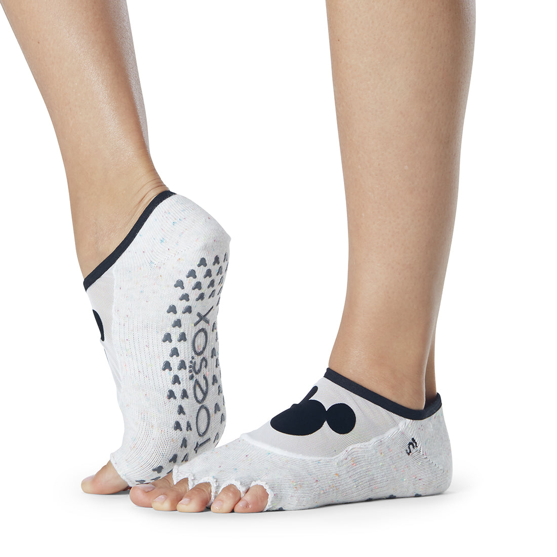 Disney Luna Grip Socks by ToeSox - Non-Slip Yoga Socks for Pilates, Barre & Dance - Perfect for Workouts, Studio Classes & Home Fitness