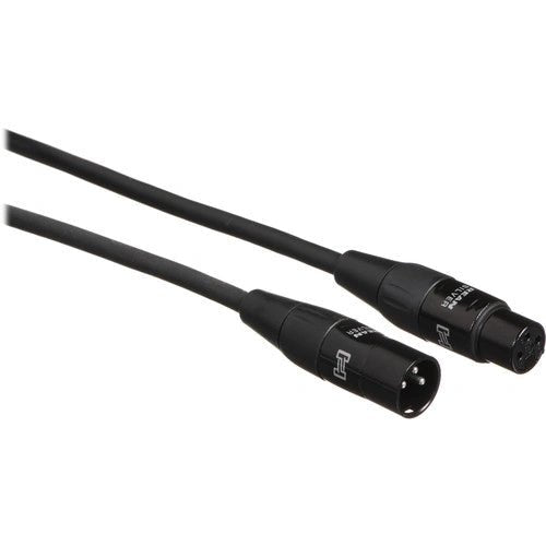Hosa Technology Pro REAN XLR Male to XLR Female Microphone Cable - 10 Feet, Black - Professional Audio Recording, Live Performance, Studio Equipment Connection