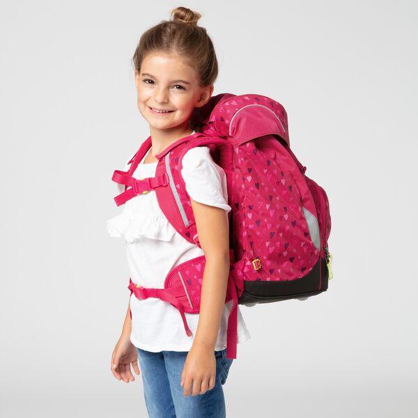 ergobag Prime School Backpack for Kids - Lightweight & Ergonomic Design, Pink Bear Print | Perfect for School, Travel & Daily Use