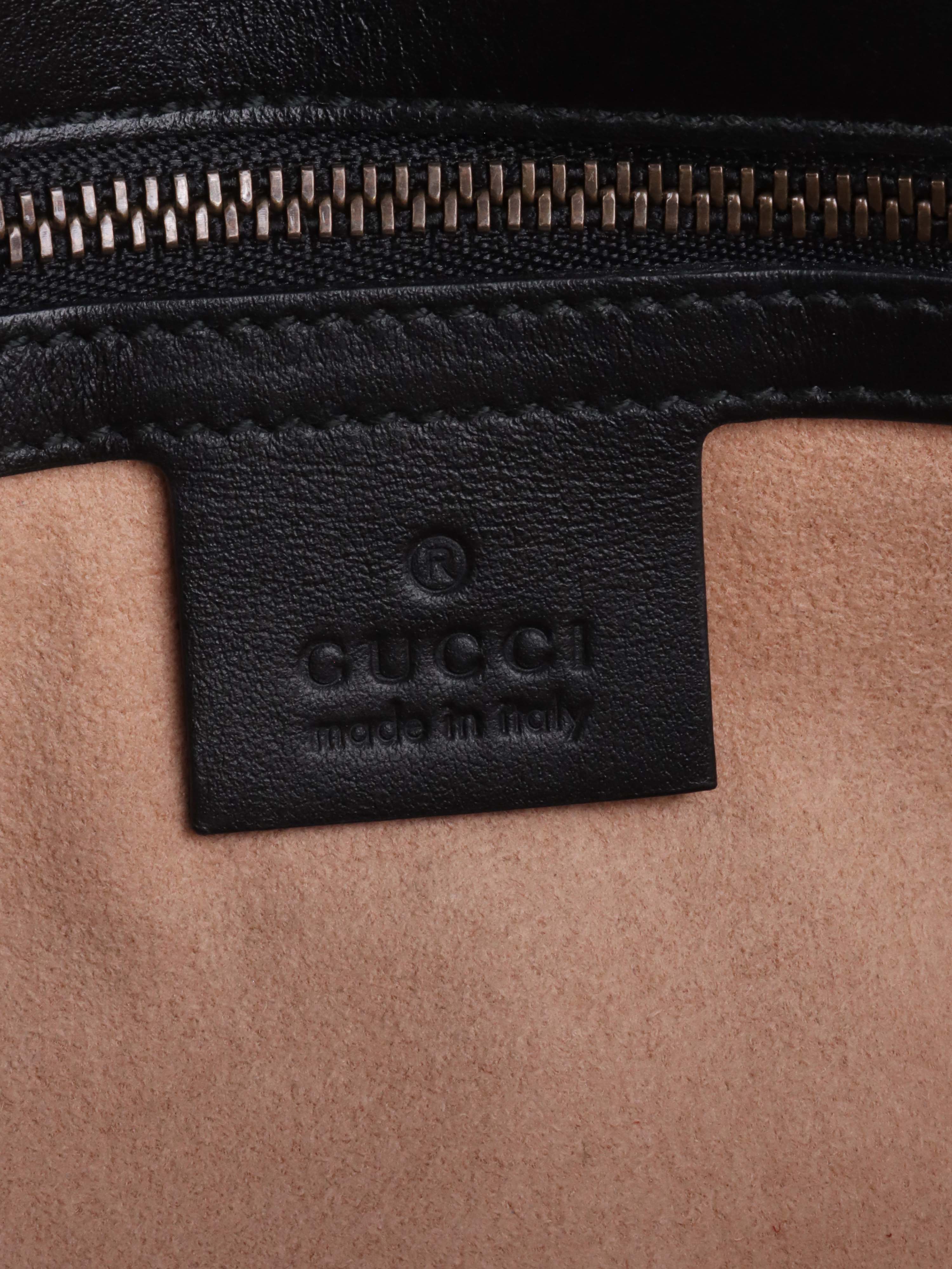 Gucci Black Small Marmont Shoulder Bag for Women - Luxury Leather Crossbody Purse with Chain Strap, Perfect for Date Night & Evening Events