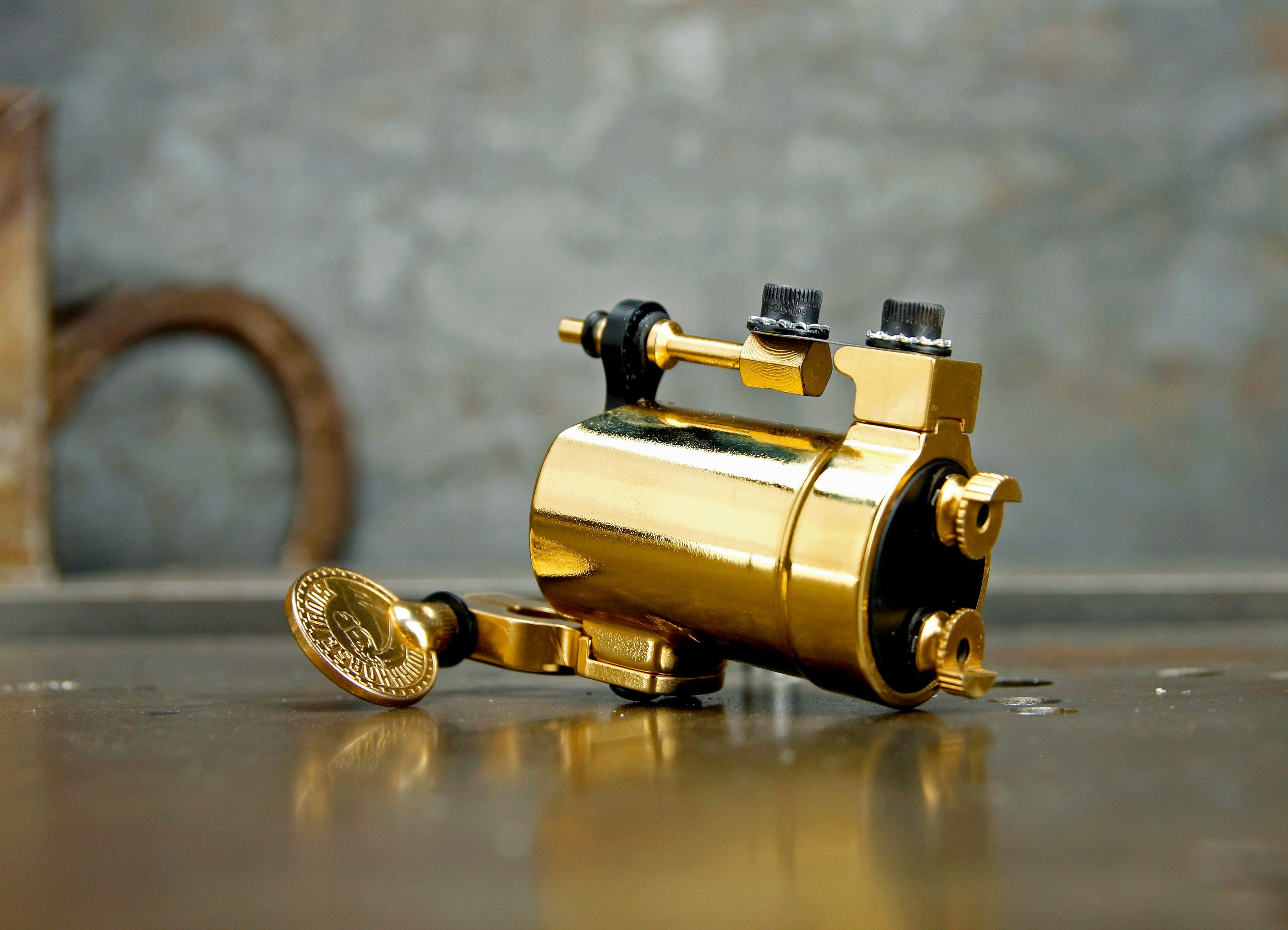 24K Gold Aluminum Big Can Rotary by Joshua Bowers - Premium Limited Edition for Home Bar, Office Decor & Luxury Gift Giving