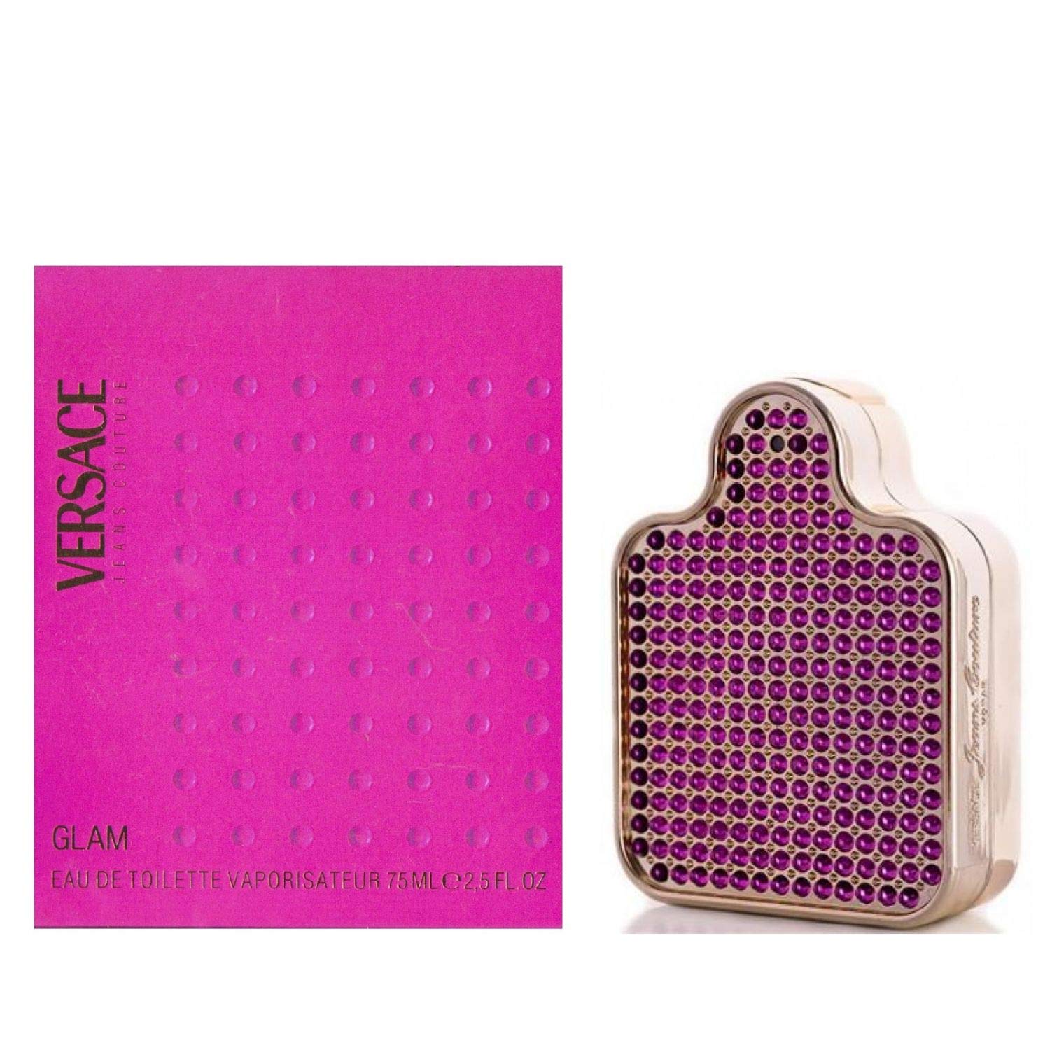 Versace Jeans Couture Glam 2.5 ml Eau de Toilette Spray for Women - Luxury Perfume for Date Night & Special Occasions