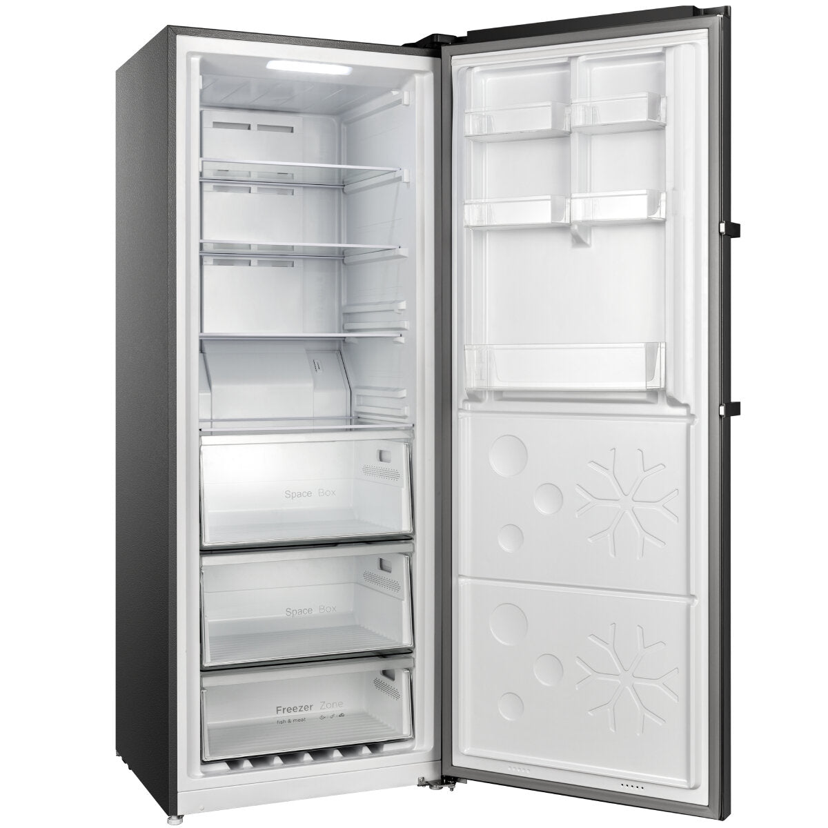 Brand New CHiQ 380L Hybrid Frost Free Upright Refrigerator Freezer CSH379NBSR3 - 5 Year Warranty - Perfect for Kitchens, Apartments & Small Homes