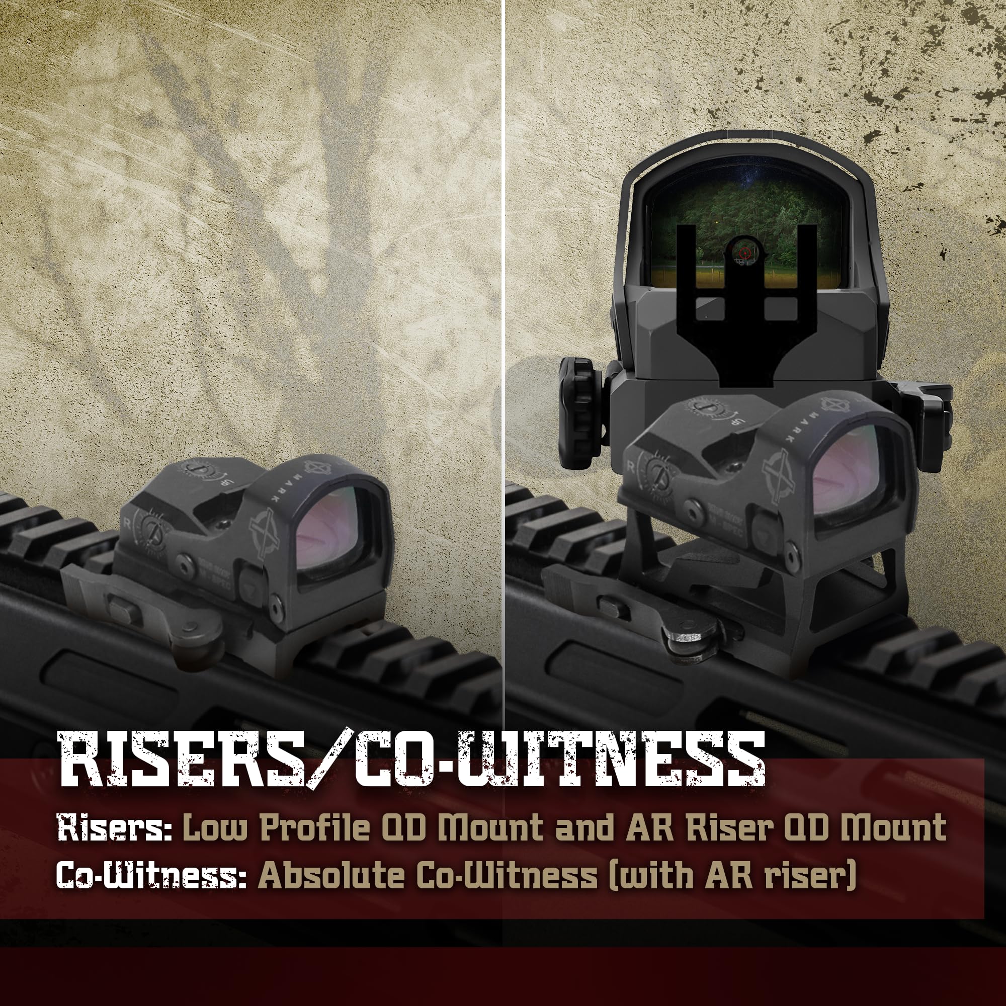 Sightmark Mini Shot M-Spec Reflex Sight - Red Dot Sight for Pistols & Rifles - Quick Target Acquisition for Hunting, Shooting & Tactical Use