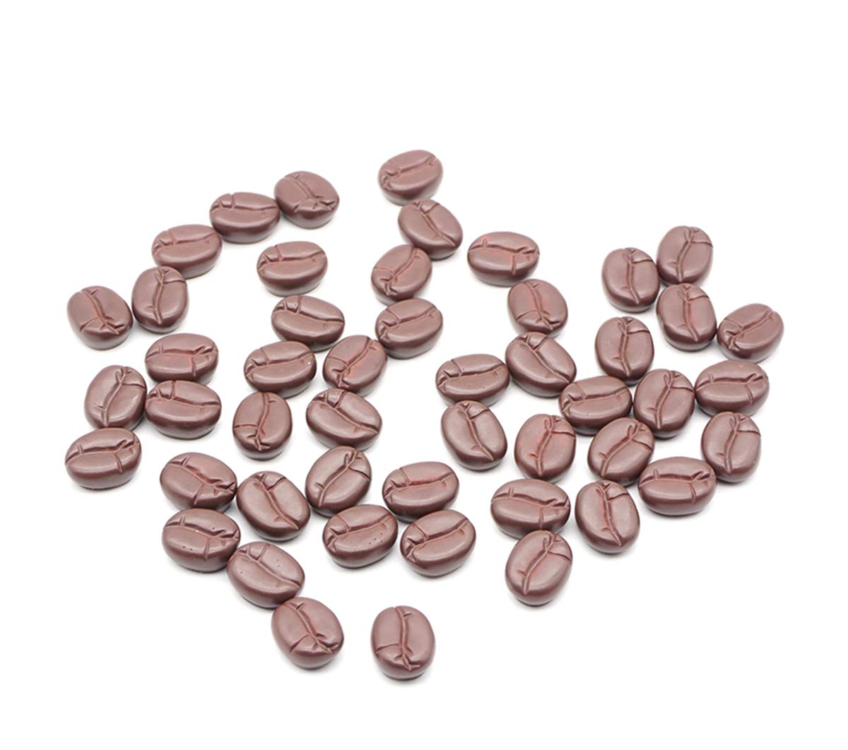 50PCS Realistic Artificial Coffee Beans - Fake Coffee Cherry Decor for Home, Cafe & Photography Props - Perfect for DIY Crafts, Table Centerpieces and Coffee Shop Displays