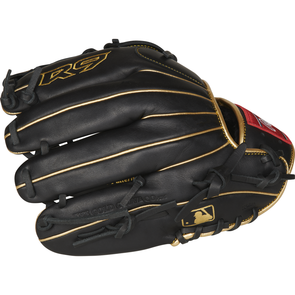 Rawlings R9 12 Inch Baseball Glove - R9206 9BG | Premium Leather Mitt for Youth & Adult Players | Perfect for Infield, Outfield & Practice Games