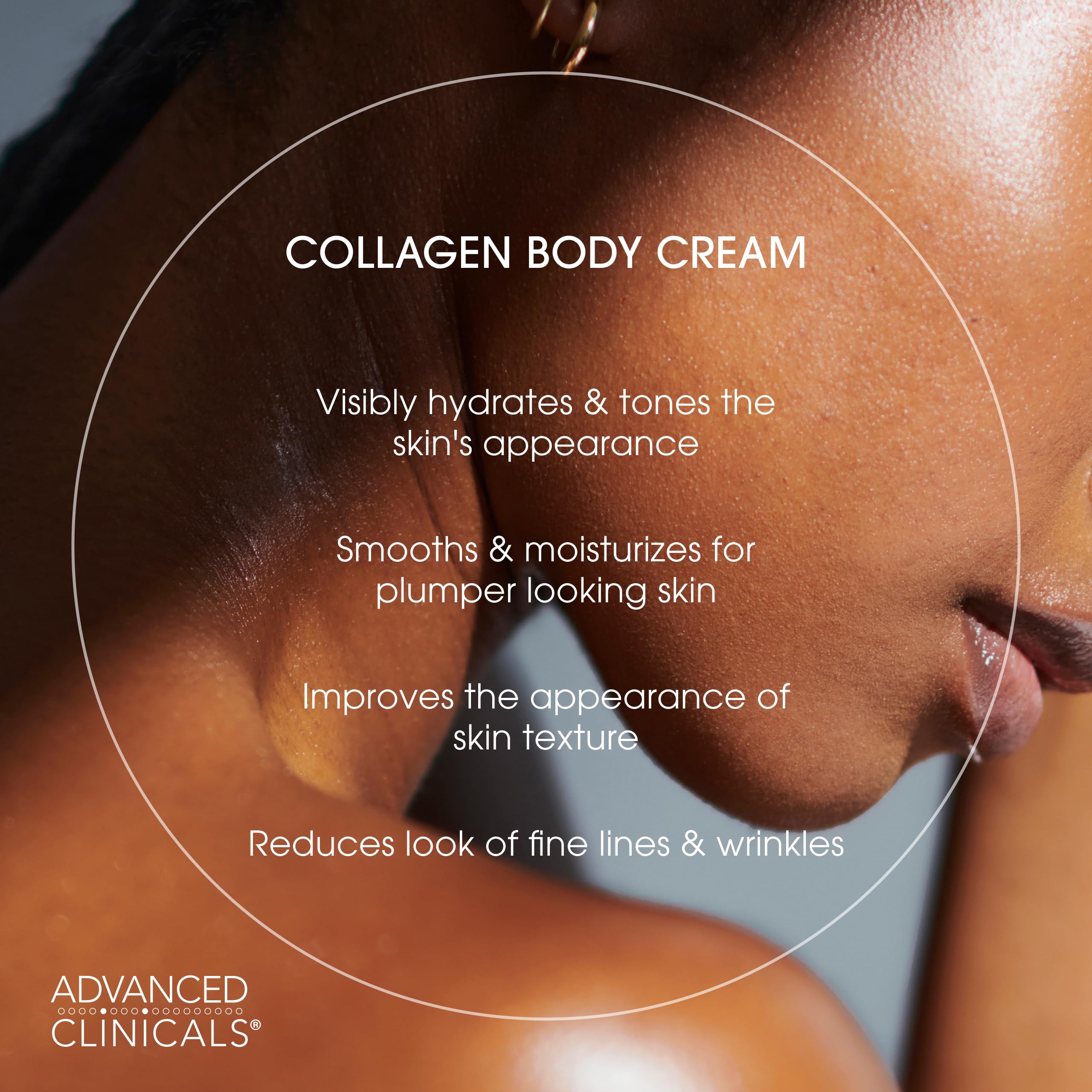Advanced Clinicals Collagen Body Butter Moisturizer & Face Cream for Dry Skin - Skin Tightening & Firming Lotion with Collagen | Hydrating Body & Face Care for Women & Men | 16Oz + 2Oz Travel Size | Perfect for Daily Moisturizing, Anti-Aging & Skin Repair