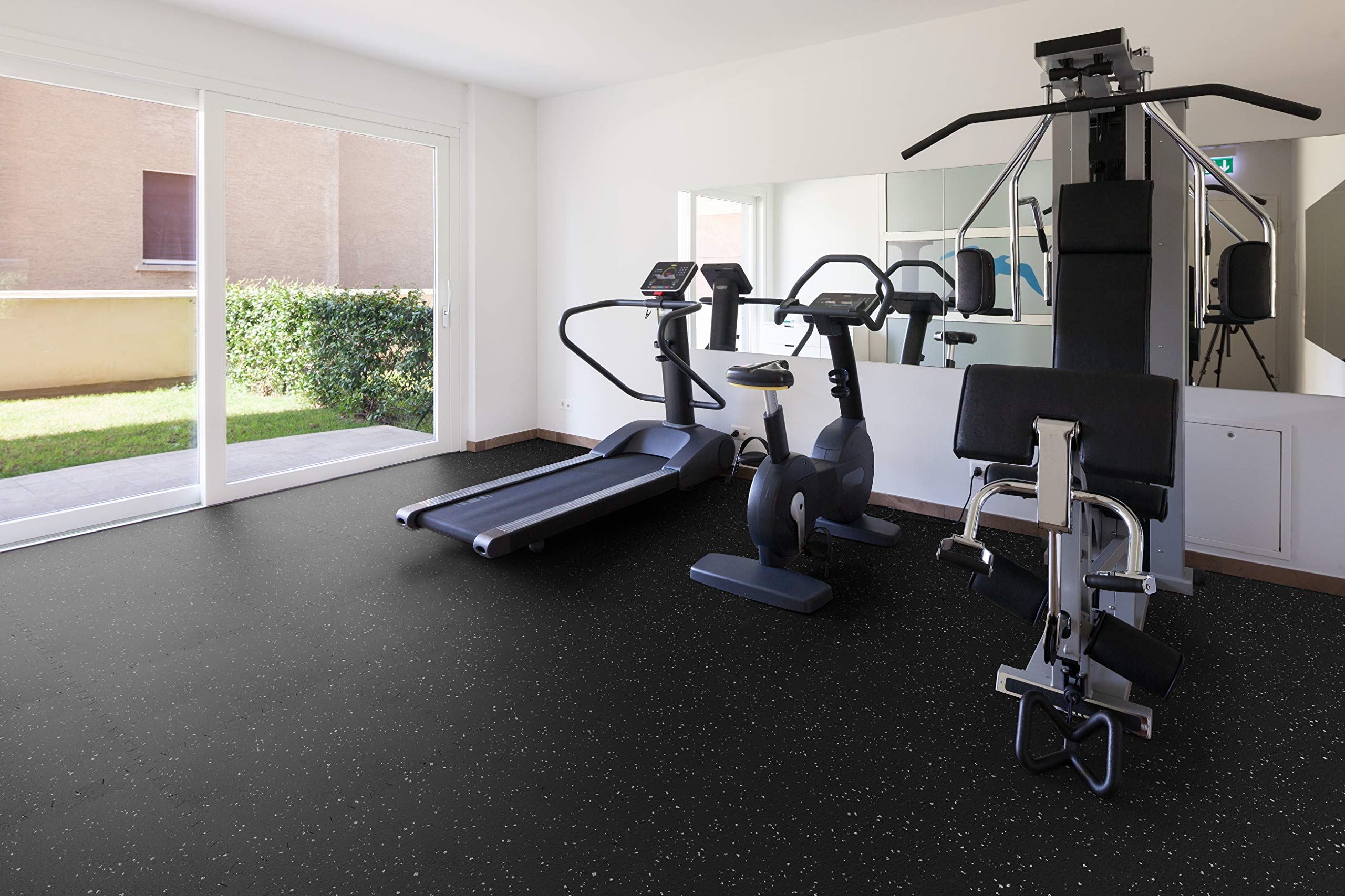 Playsafer Genaflex Lock Heavy Duty Interlocking Rubber Gym Tiles - 8mm Thick 20