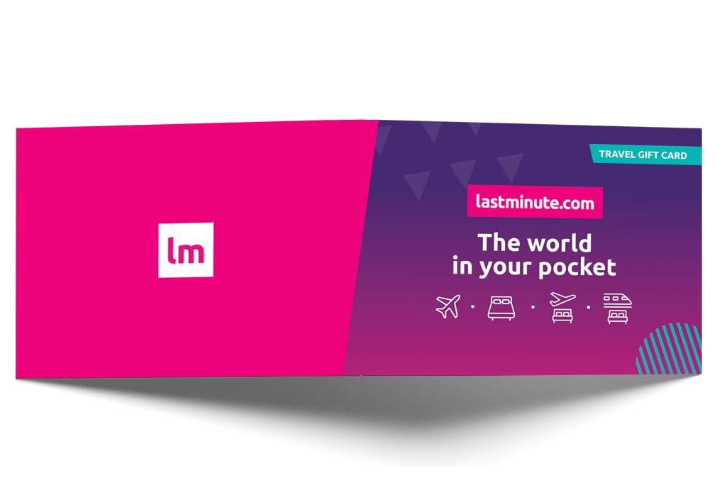 Lastminute.com Travel Gift Card - Premium Gift Envelope - Redeemable on UK Site - Perfect for Holidays, Birthdays & Special Occasions