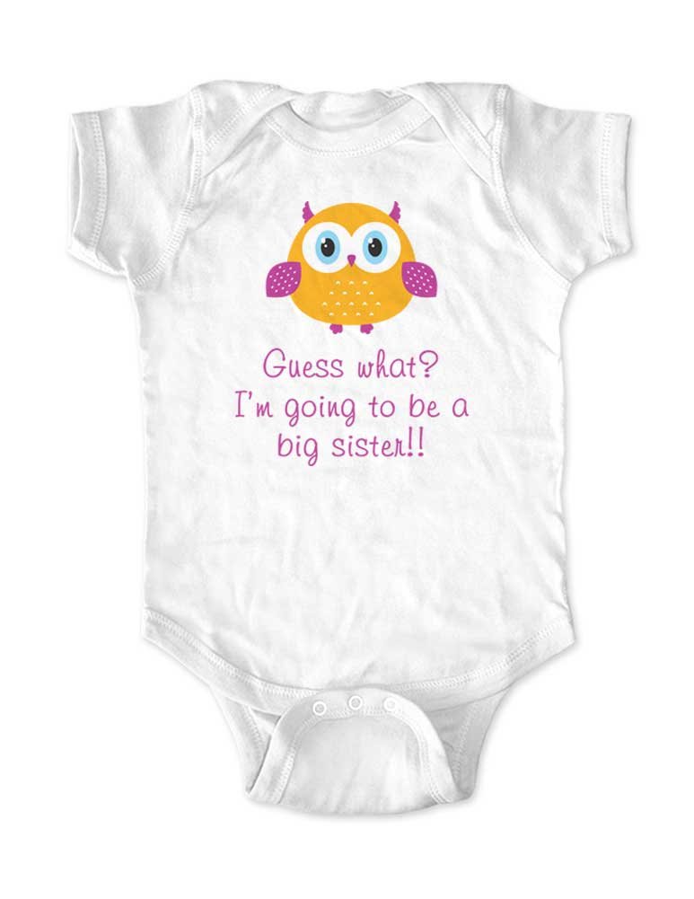 Guess What? I'm Going to be a Big Sister! Pregnancy Announcement T-Shirt for Siblings - Perfect for Gender Reveals, Baby Showers & Family Photos