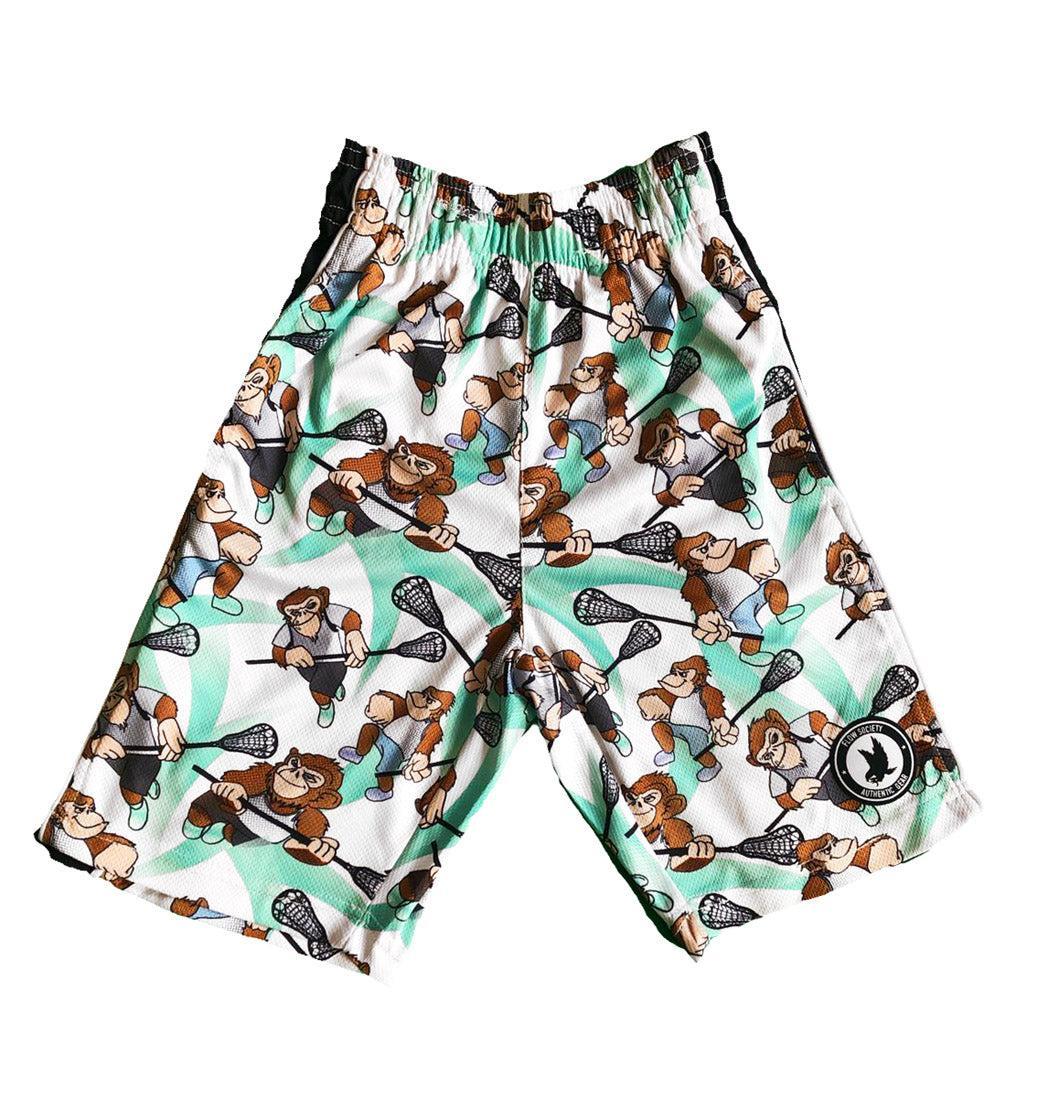 Boys Relaxing Chimp Attack Shorts - Comfortable Casual Athletic Shorts for Kids - Perfect for Playtime, Sports & Everyday Wear