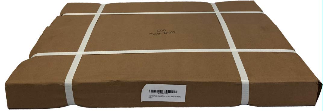 Plastic Coated Disposable Paper Car Floor Mats - Bulk Pack of 500 - Waterproof & Durable for Auto Shops, Car Washes & Detailing Services - Perfect for Oil Change, Maintenance & Vehicle Protection