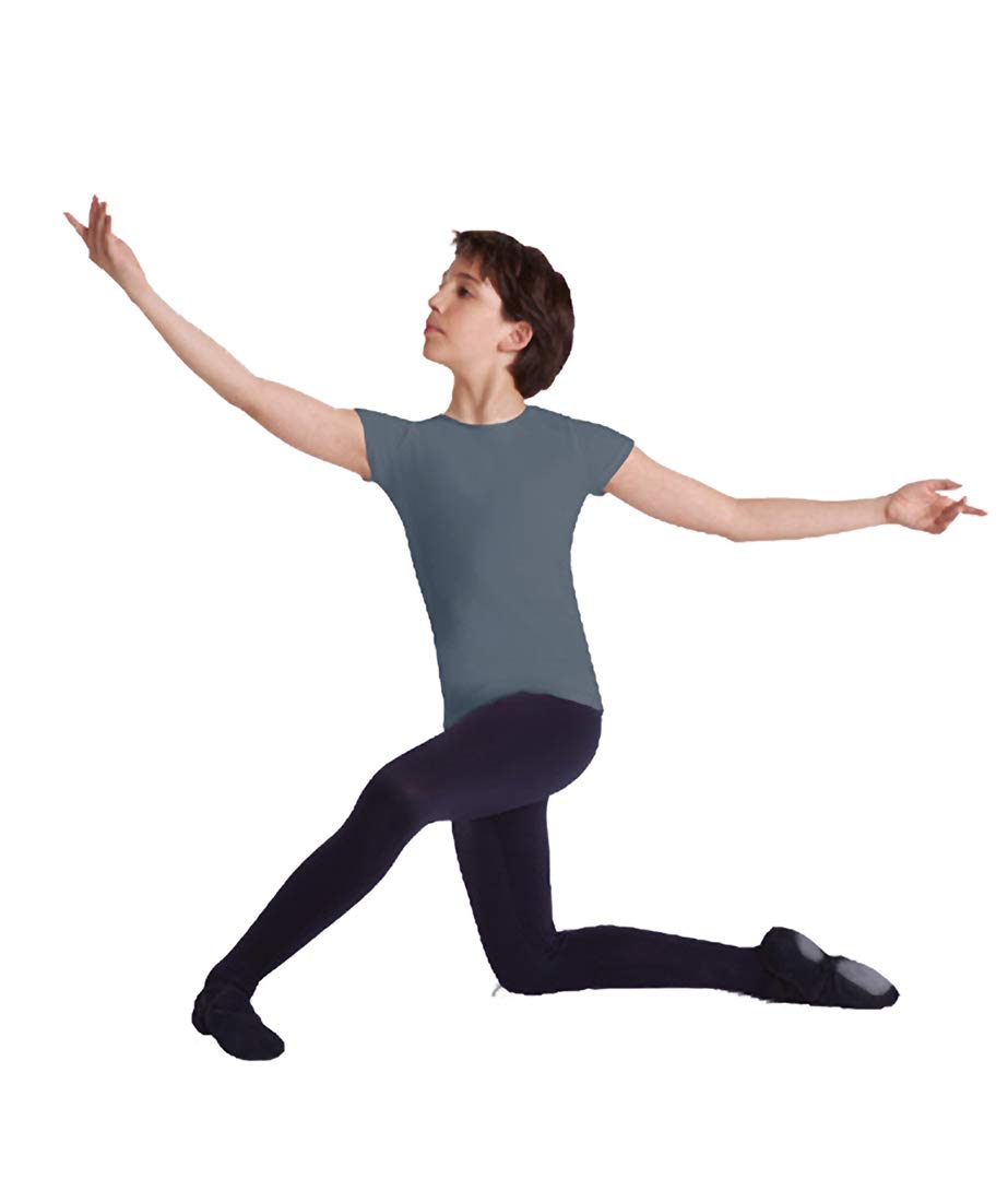 Body Wrappers Boys Cut and Sewn Convertible Foot Dance Tight B90 Slate - Perfect for Ballet, Jazz, and Contemporary Dance