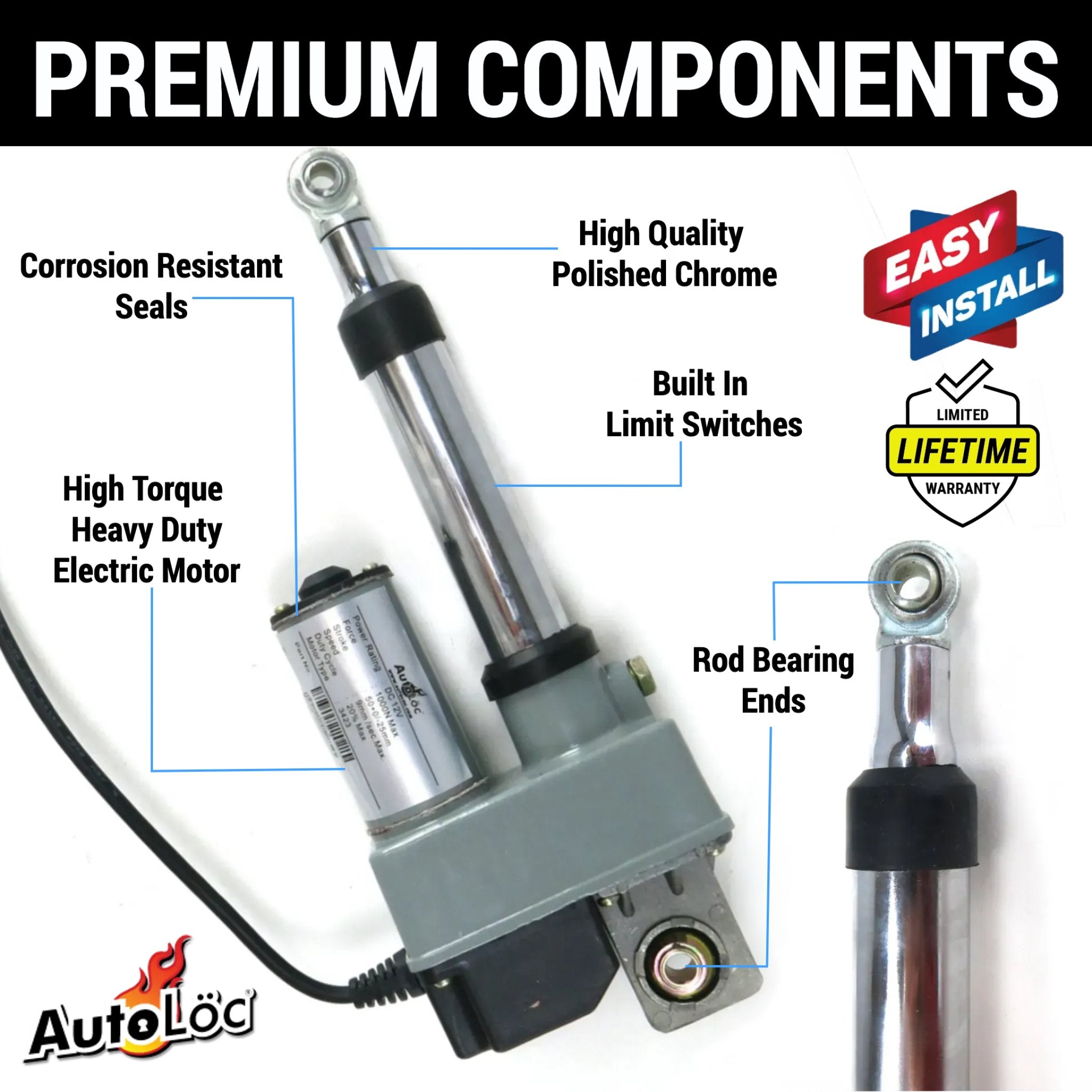 1901-1907 Oldsmobile Model F 28 Heavy Duty 2 Door Automated Power Hinge Kit - Compatible with Lamborghini Gullwing Vertical Doors - Perfect for Classic Car Restoration & Custom Door Modifications