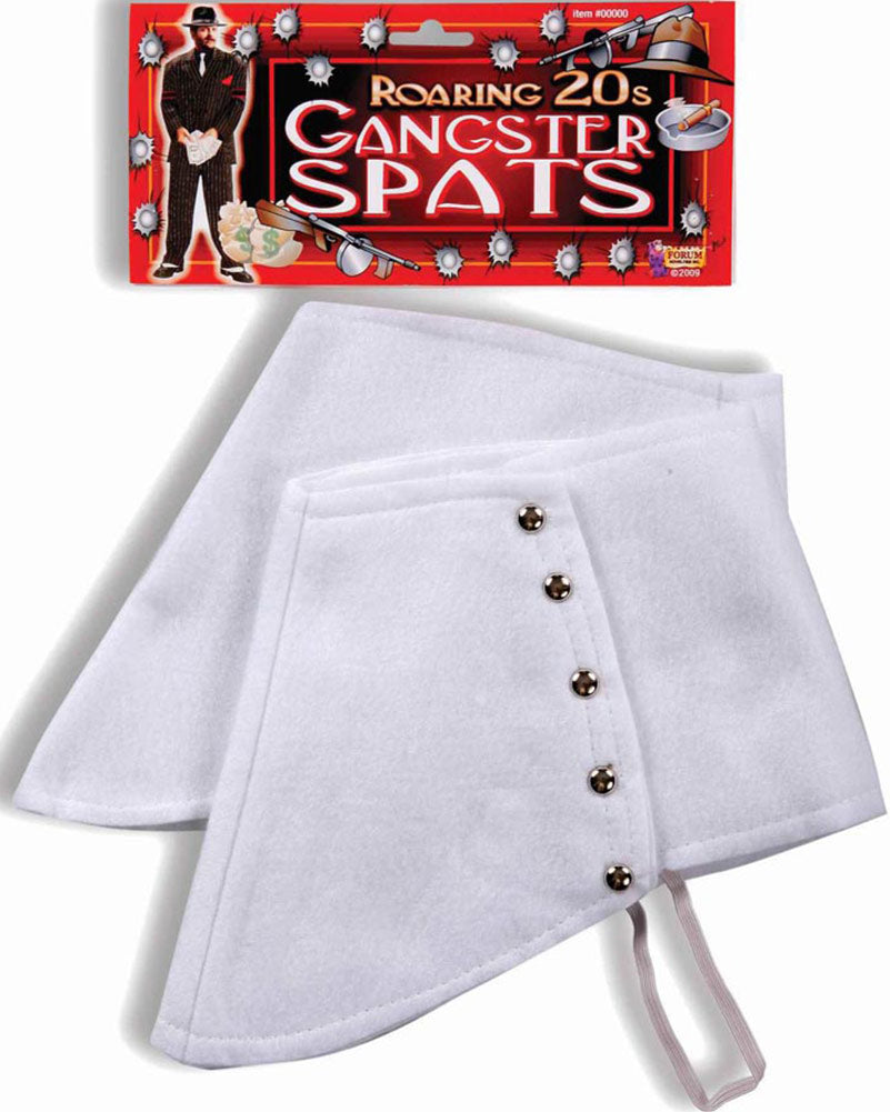 Vintage 1920s White Spats - Classic Gatsby Style Spats for Men - Perfect for Historical Reenactments, Cosplay & Jazz Age Themed Events