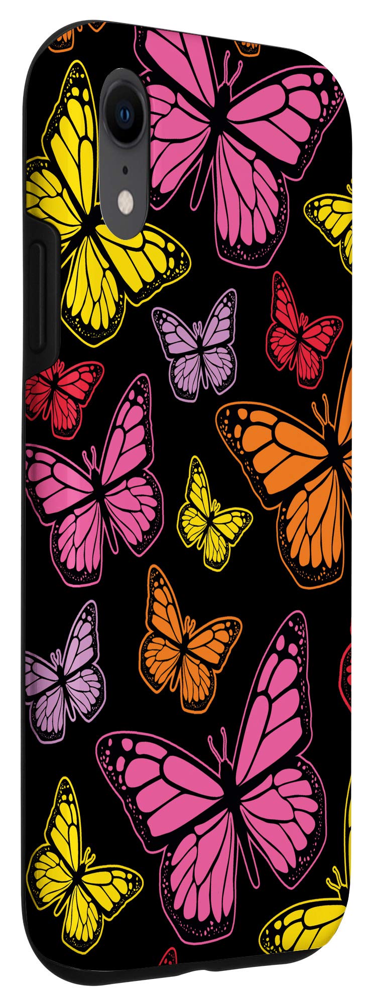 iPhone XR Cute Butterfly Print Monarch Butterfly Phone Case - Durable Protective Cover for Everyday Use, Travel & Outdoor Activities