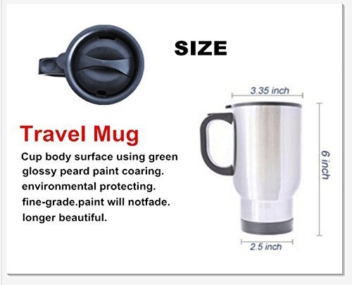 WECE Funny 'Thanks For All The Orgasms' Stainless Steel Travel Coffee Mug - 14oz Insulated Cup for Office, Camping & Gifts