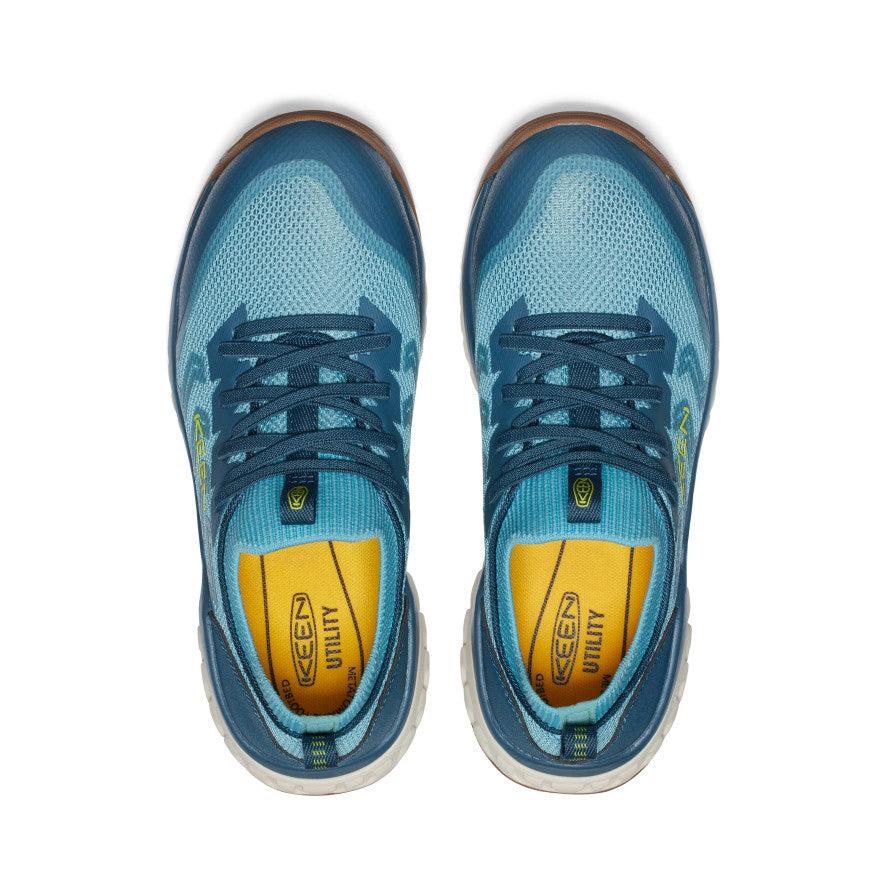 Women's Arvada Shift Work Sneaker - Carbon Toe Safety Shoes for Women | Reef Waters/Legion Blue | Comfortable & Slip-Resistant for Nurses, Waitresses & Factory Workers