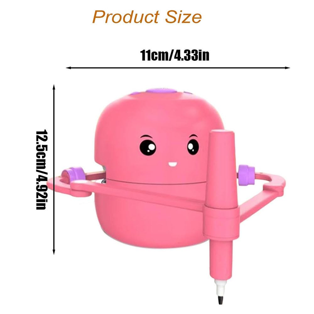 Smart Drawing Robot for Kids - Interactive Educational Toy with 100 Word Cards | STEM Learning, Creative Play & Early Childhood Development | Light Pink