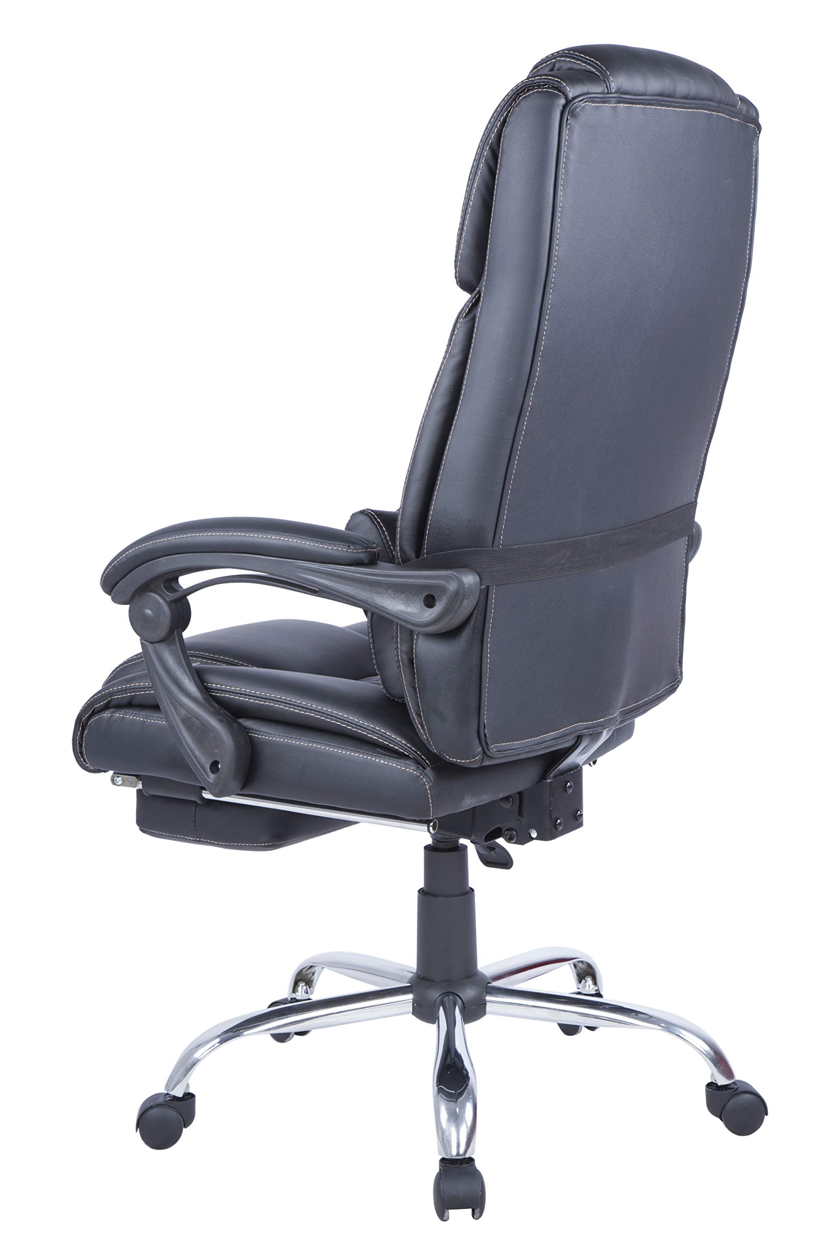 Milan 0027-CCH Ergonomic Office Computer Chair with Adjustable Height - Black, Comfortable Home & Gaming Desk Chair for Long Hours Sitting