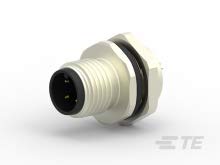 M12 Panel Mount Connector A Code Male - 25 Pack for Industrial Automation & Robotics (Front Mounting, Wire Soldering, Waterproof) - Perfect for CNC Machines, Control Panels & Sensor Wiring