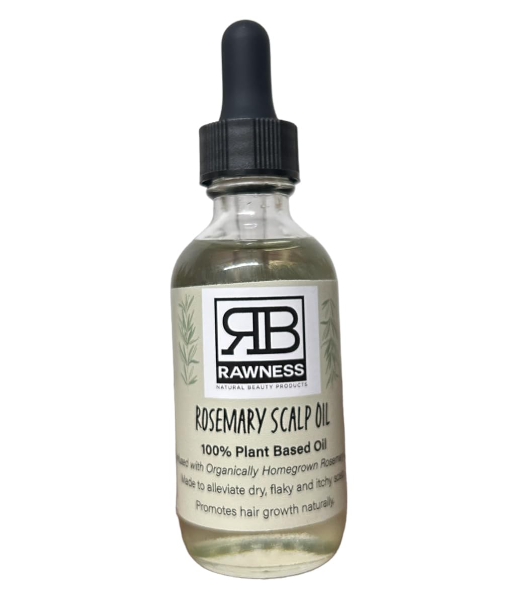Organic Rosemary Scalp Oil for Hair Growth & Dandruff Control - Natural Treatment for Dry Scalp & Thinning Hair - Perfect for Daily Hair Care & Scalp Massage