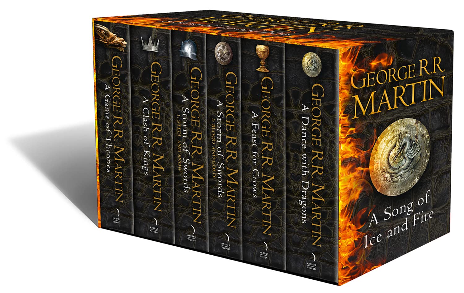 A Song of Ice and Fire Complete Book Set - Game of Thrones 6-Book Boxed Collection | Epic Fantasy Novel Series for Adults | Perfect Gift for Fantasy Lovers & Book Collectors | Great for Reading, Collecting & Display