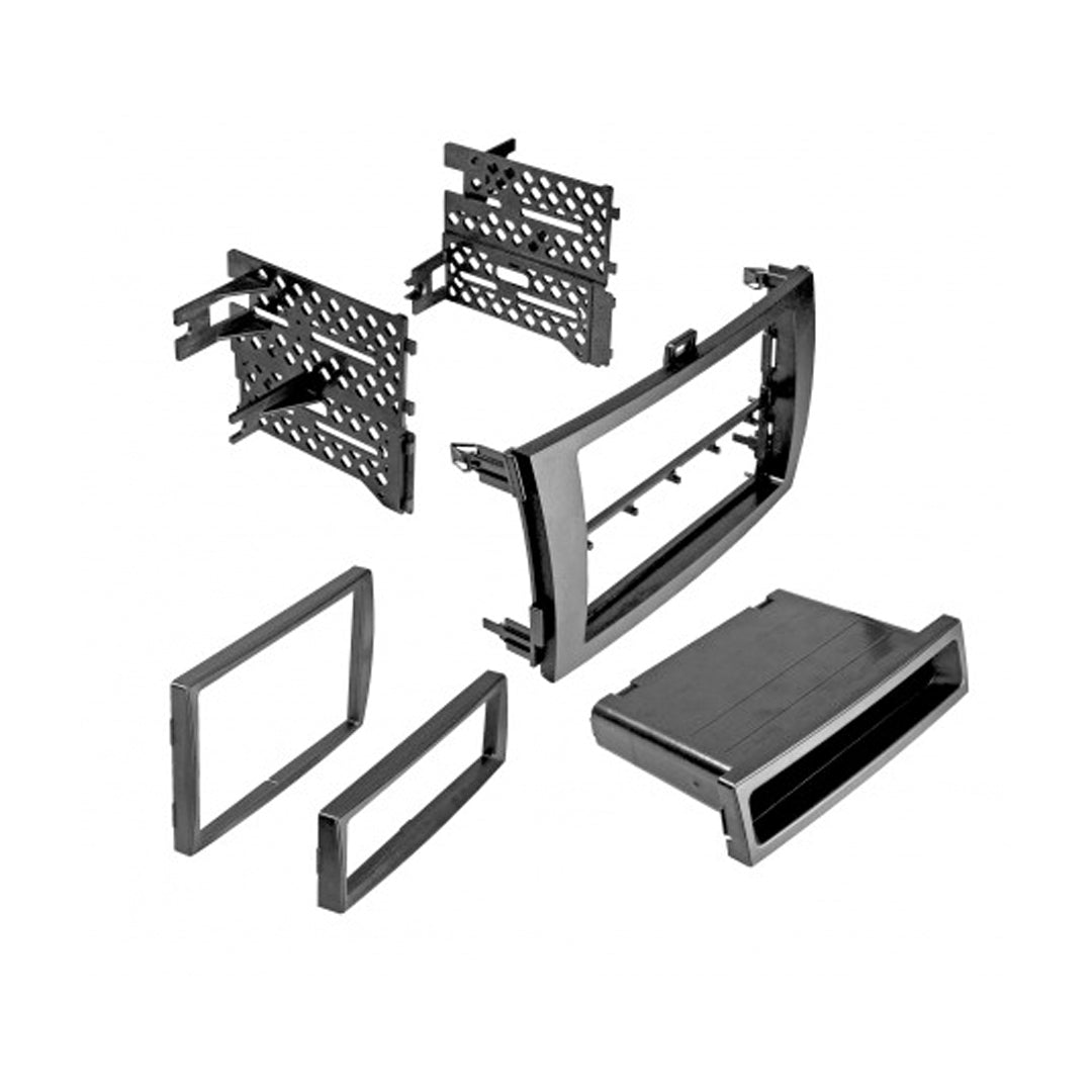 2009-2013 Toyota Corolla Single DIN/Double DIN Car Stereo Radio Installation Kit with ISO Mount & Storage Pocket - Grey | Perfect for Aftermarket Audio Upgrades & Custom Installations