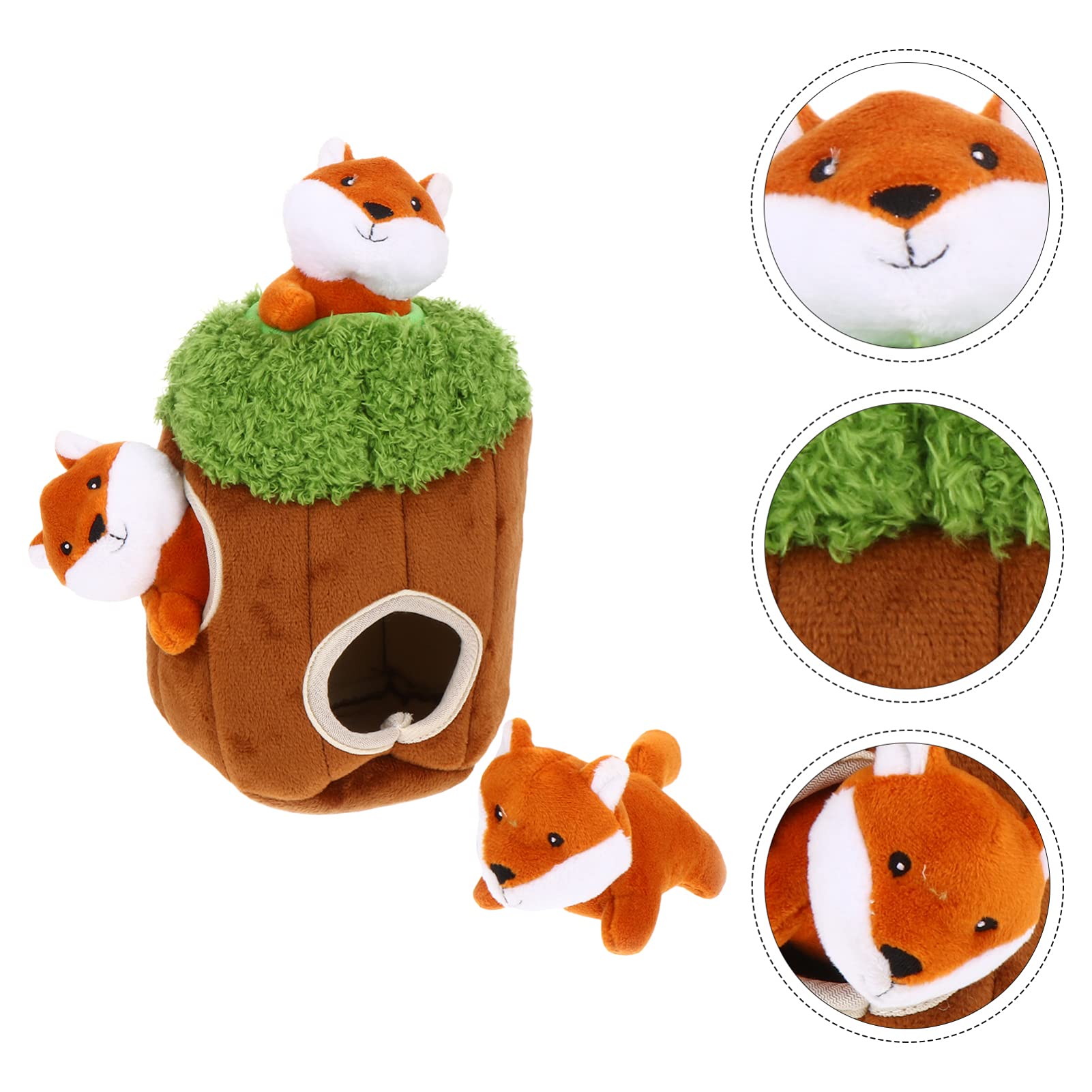 4pcs Plush Cartoon Dog Toys - Chew-Resistant Pet Accessories for Small & Large Dogs - Perfect for Indoor Play, Training & Teething Relief
