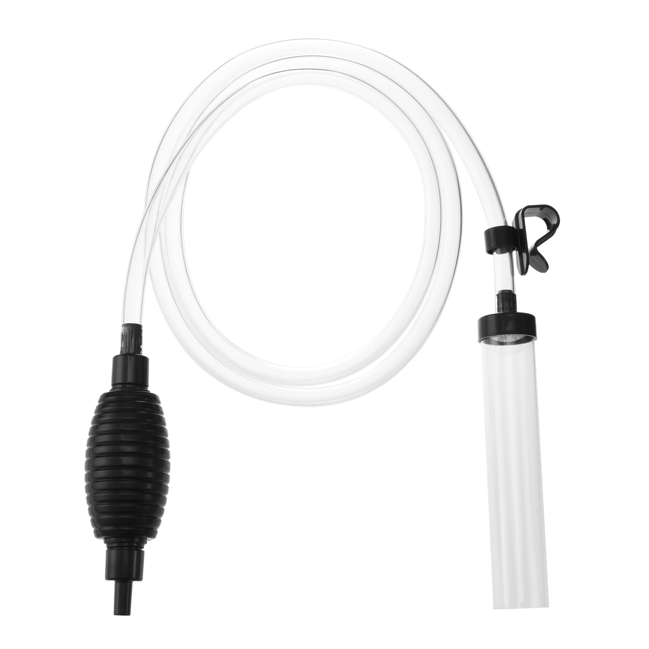 7ft Aquarium Gravel Cleaner Vacuum with Large Siphon Ball - Fish Tank Water Changer for Cleaning Gravel & Sand - Perfect for Freshwater & Saltwater Aquarium Maintenance