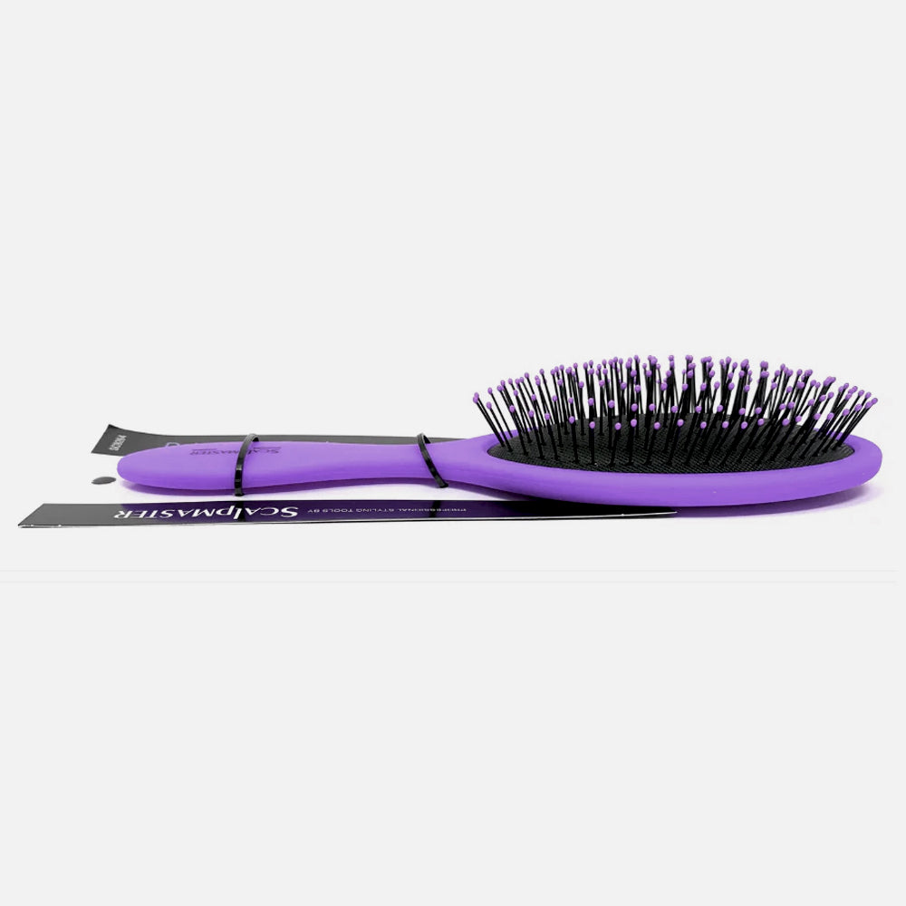 ScalpMaster Detangling Brush - Wide Tooth Cushioned Hair Brush for Wet & Dry Hair - Gentle Knot Remover for Curly, Thick, and Long Hair - Perfect for Home, Travel, and Salon Use