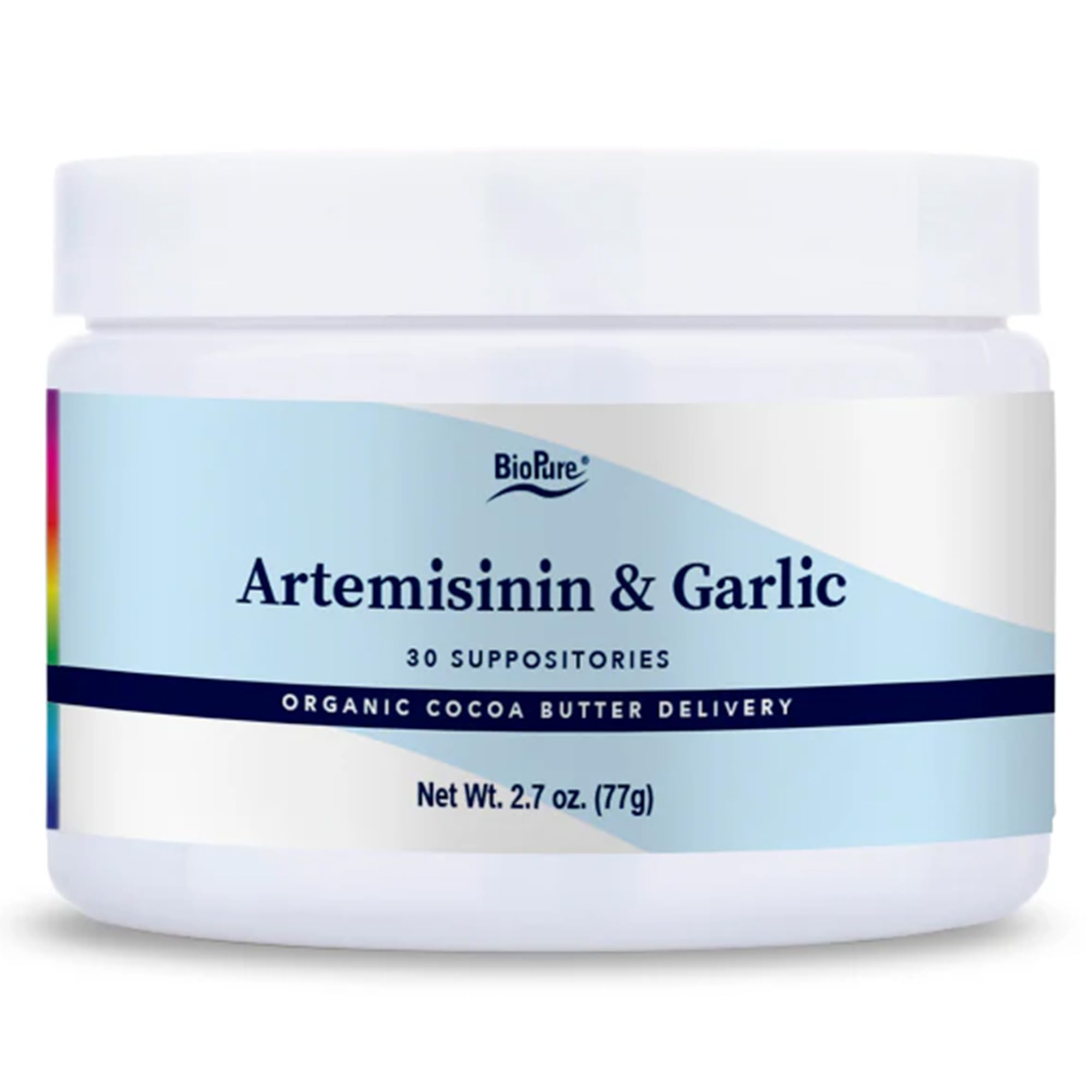 BioPure Artemisinin & Organic Garlic Powder Suppositories – Rich in Organosulfur Compounds for Broad-Spectrum Microbiome Balance – 30 Count – Supports Gut Health & Immune System – Ideal for Digestive Wellness & Detox